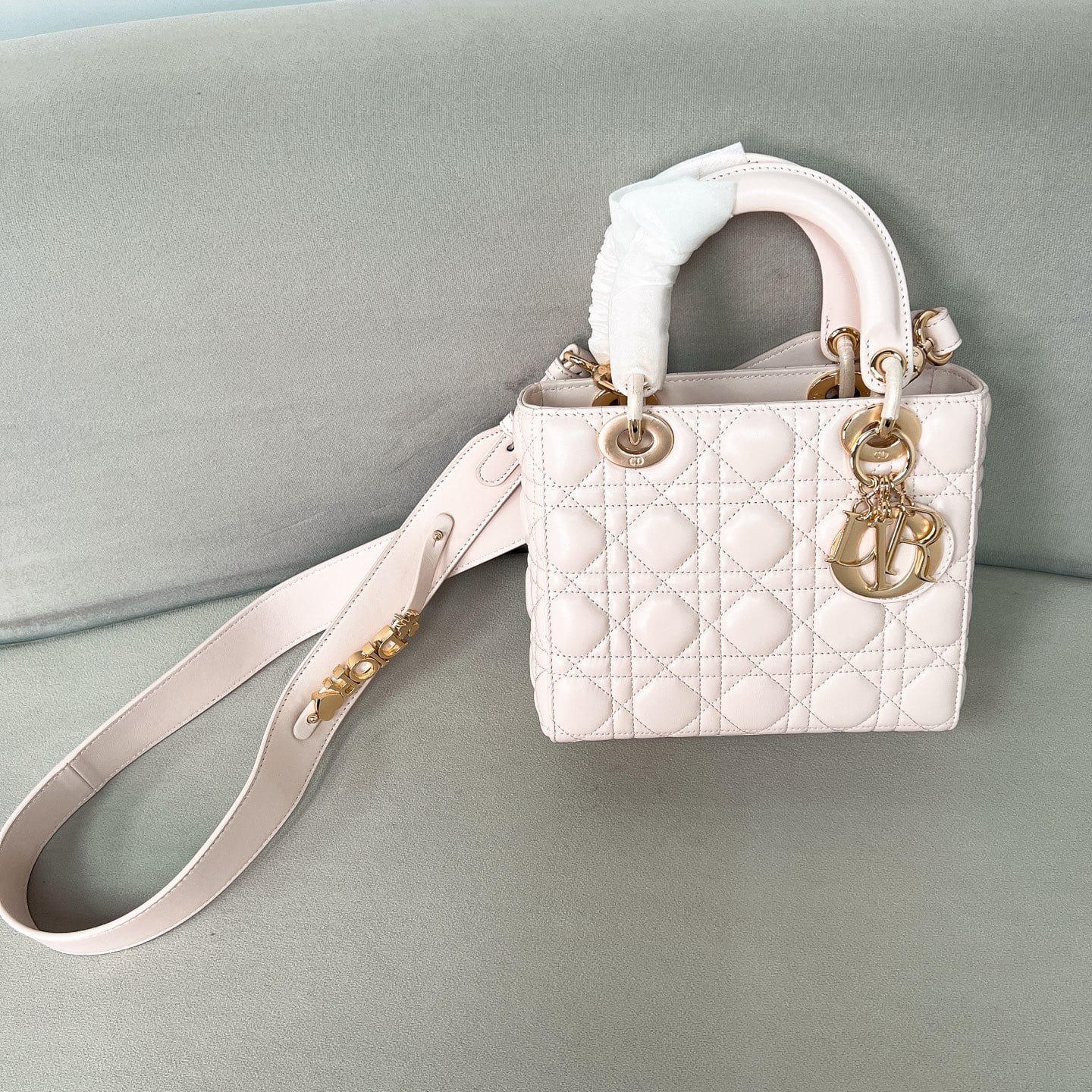Lady Dior - розовый - 20x16.5x8см - 445CC5 Dior DOR-_LBG8PSUDA