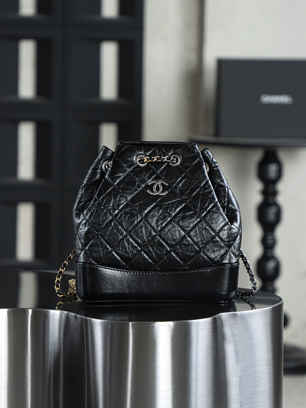 Backpack - черный - 23x22.5x10.5см Chanel Backpack