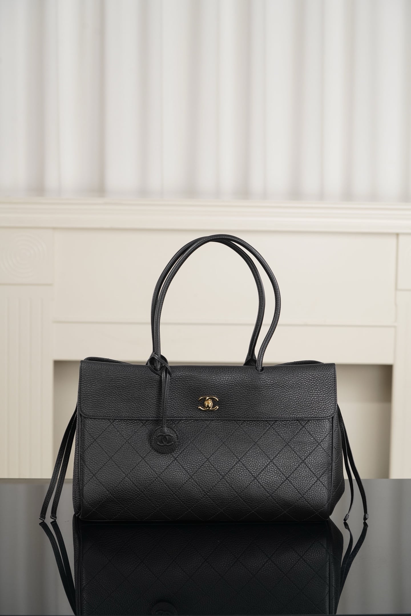 Baguette - черный - 37x22x15см - E7C3CD Chanel 26S Baguette
