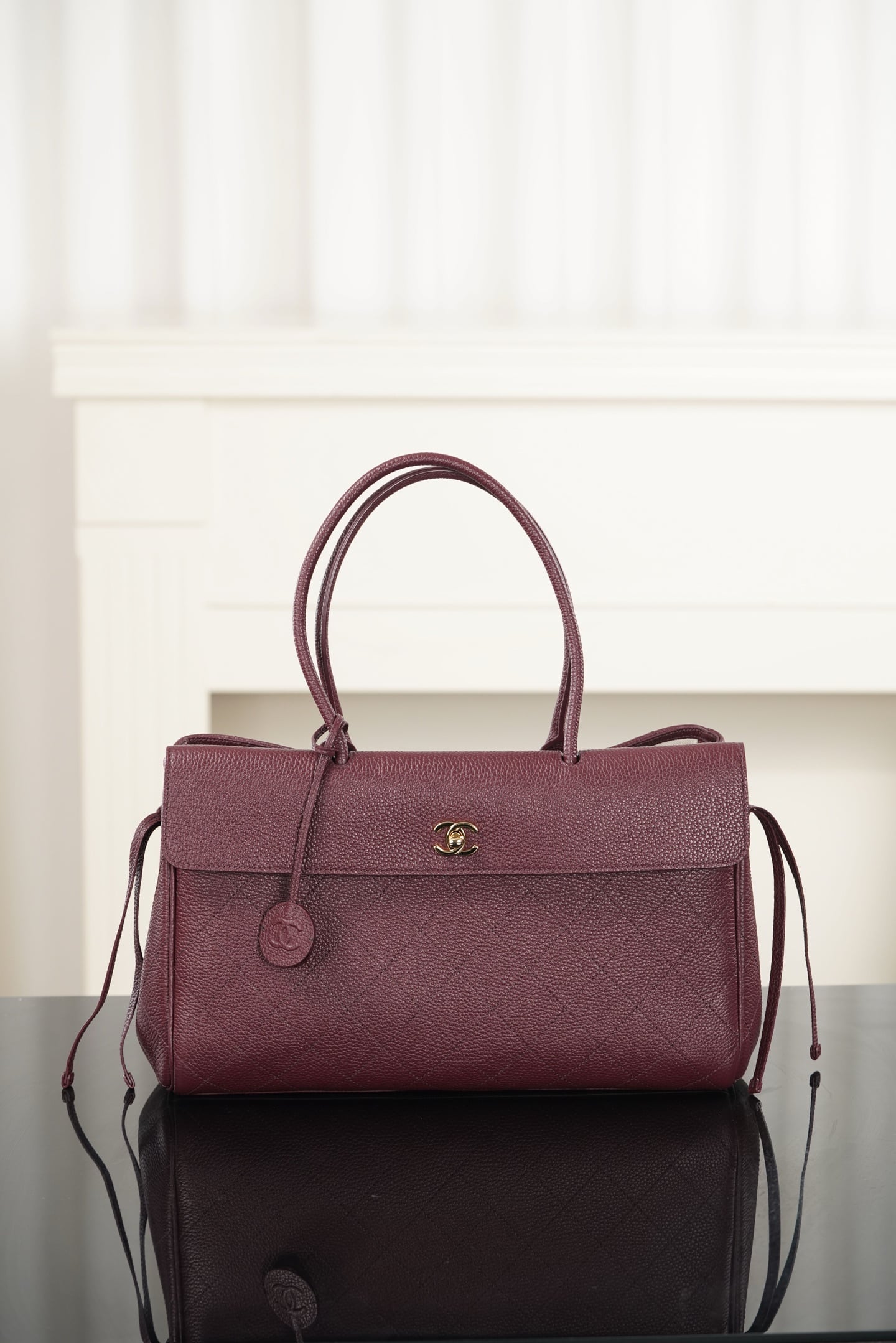 Baguette - бордовый - 37x22x15см Chanel 26S Baguette