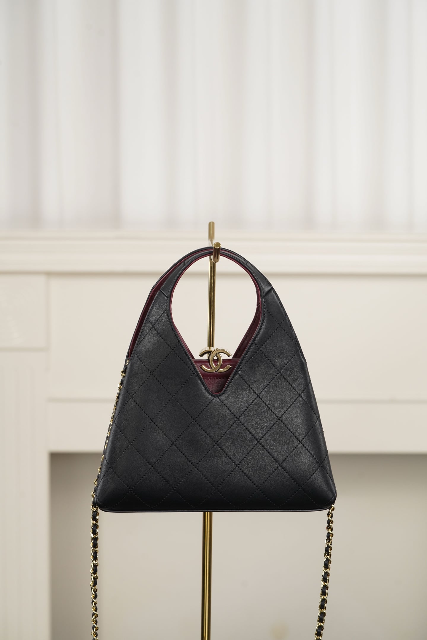 Hobo - бордовый - 23x23x7см - 5CD8D5 Chanel 26A Hobo