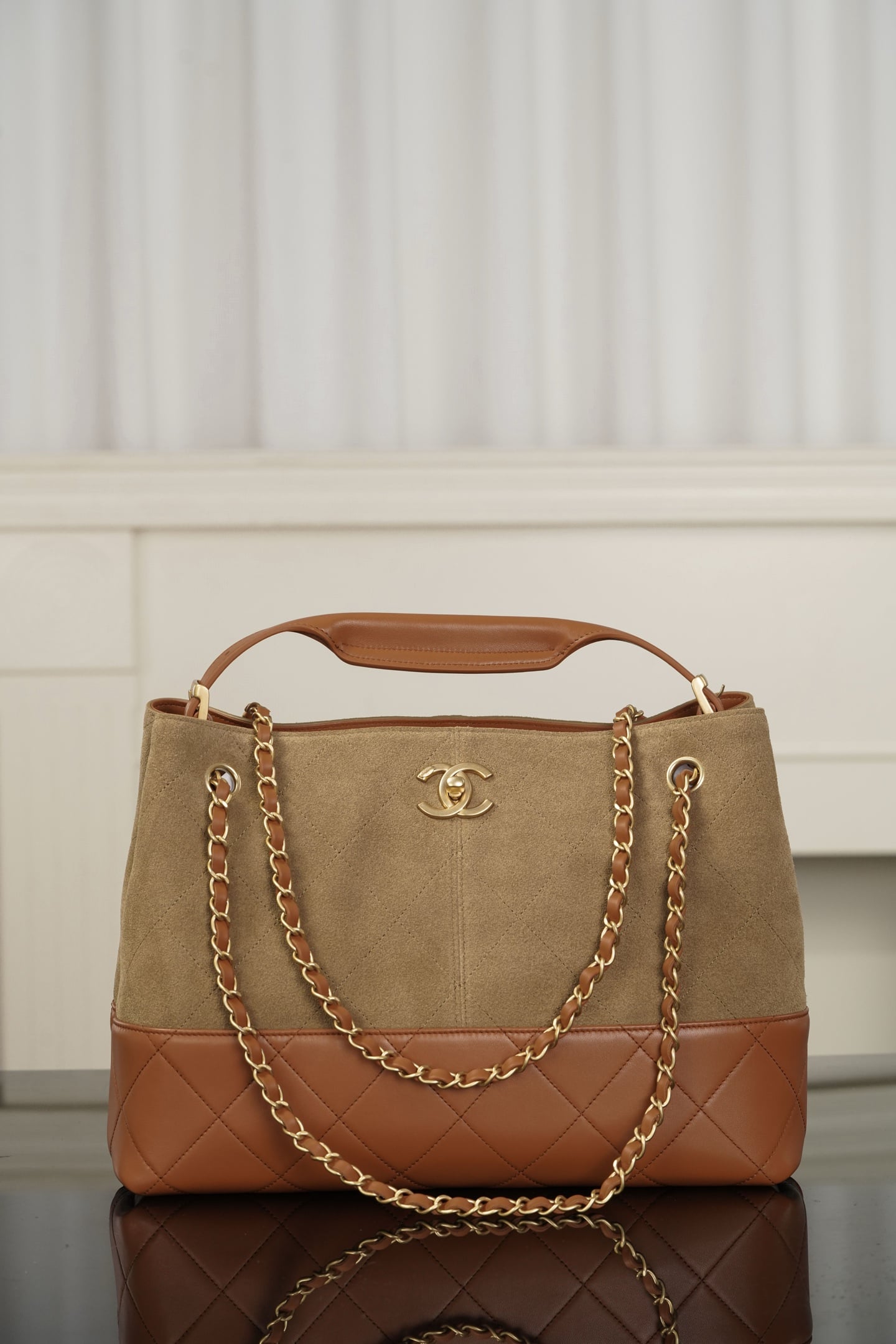 Tote - коричневый - 36x24x12см - 219DA6 Chanel 25A Tote