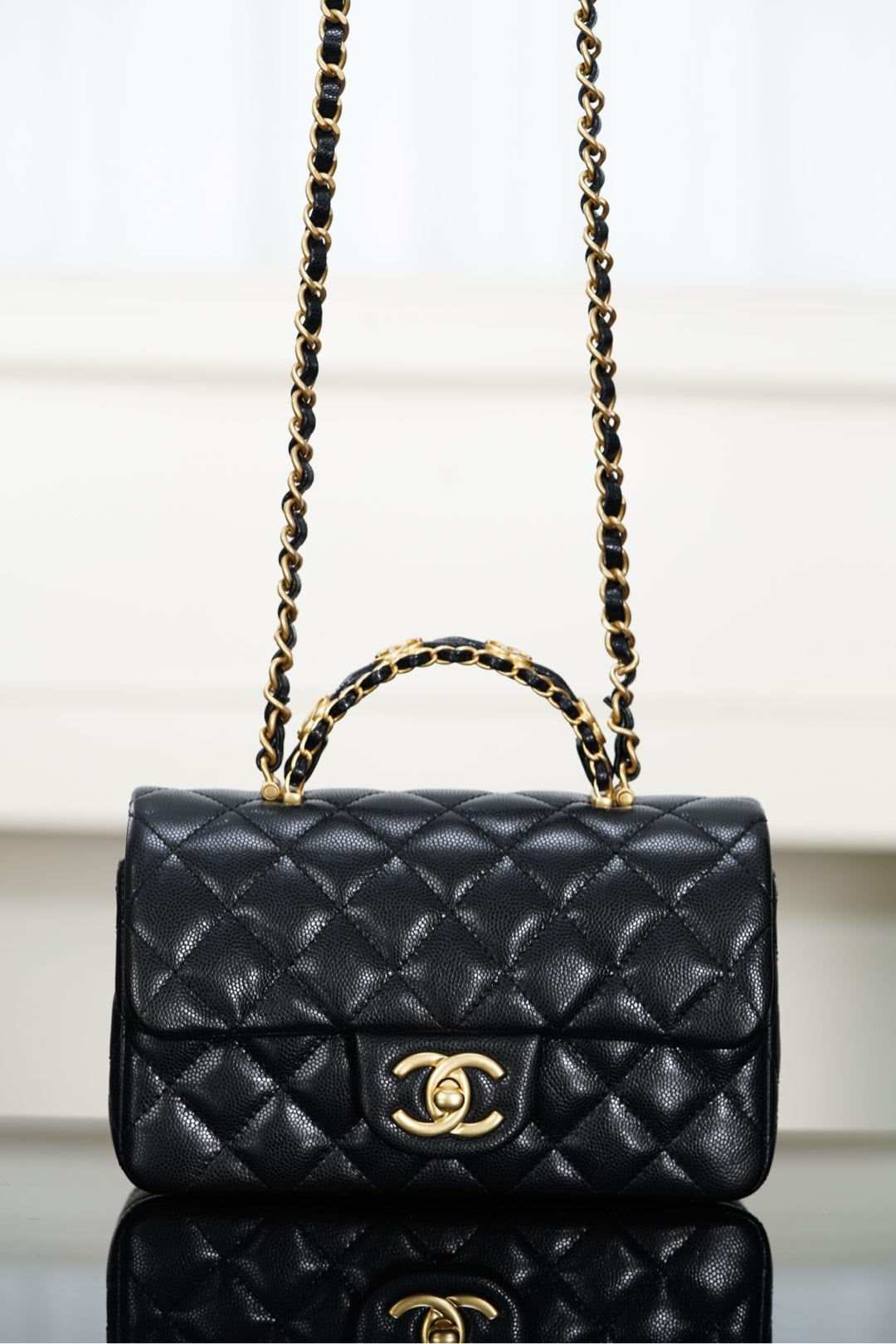 Classic Flap - черный - 12x19.5x6.5см - E853BF Chanel 25B Classic Flap