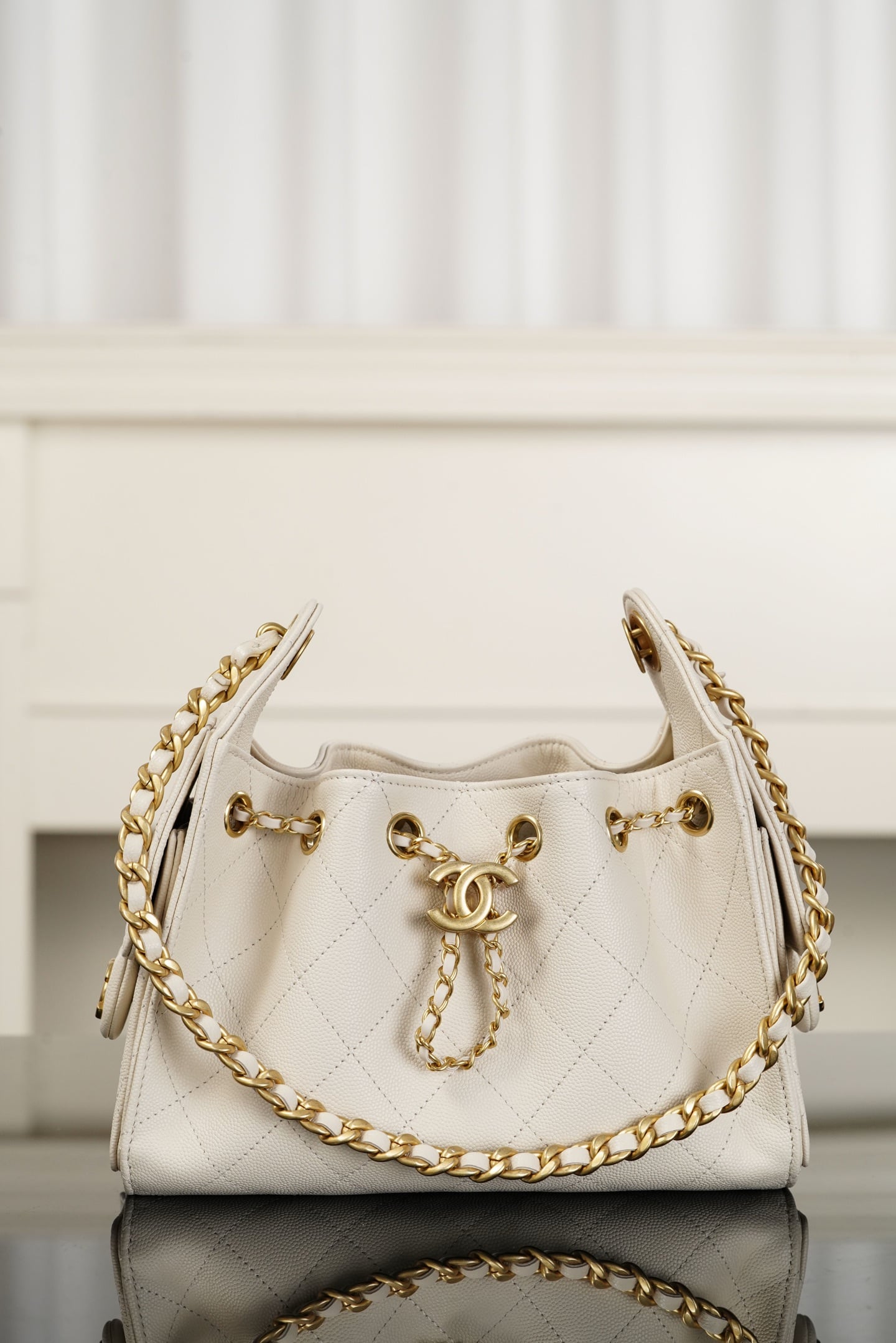 25 Bag - бежевый - 20x22x12.5см - A547B8 Chanel 26C 25 Bag