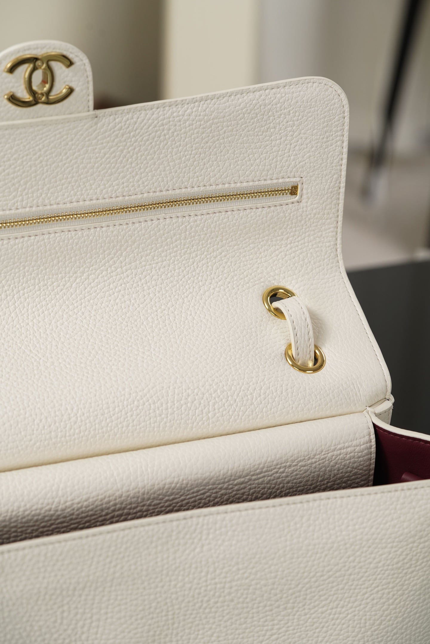 Classic Flap - бордовый - 19.5x32x10см - 4CF6B4 Chanel 26S Classic Flap