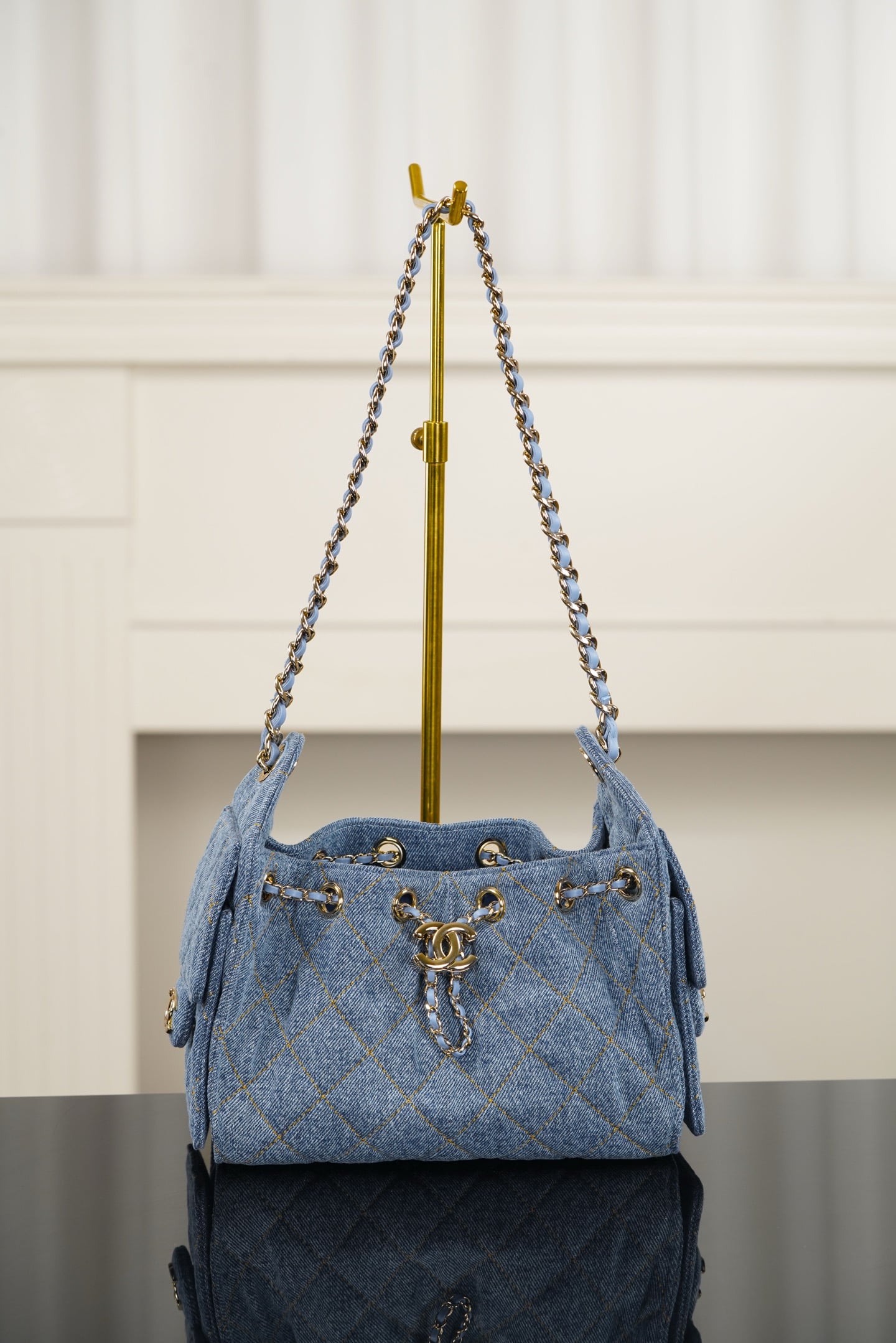 25 Bag - темно-синий - 20x22x12.5см - 8D6B7F Chanel 26A 25 Bag