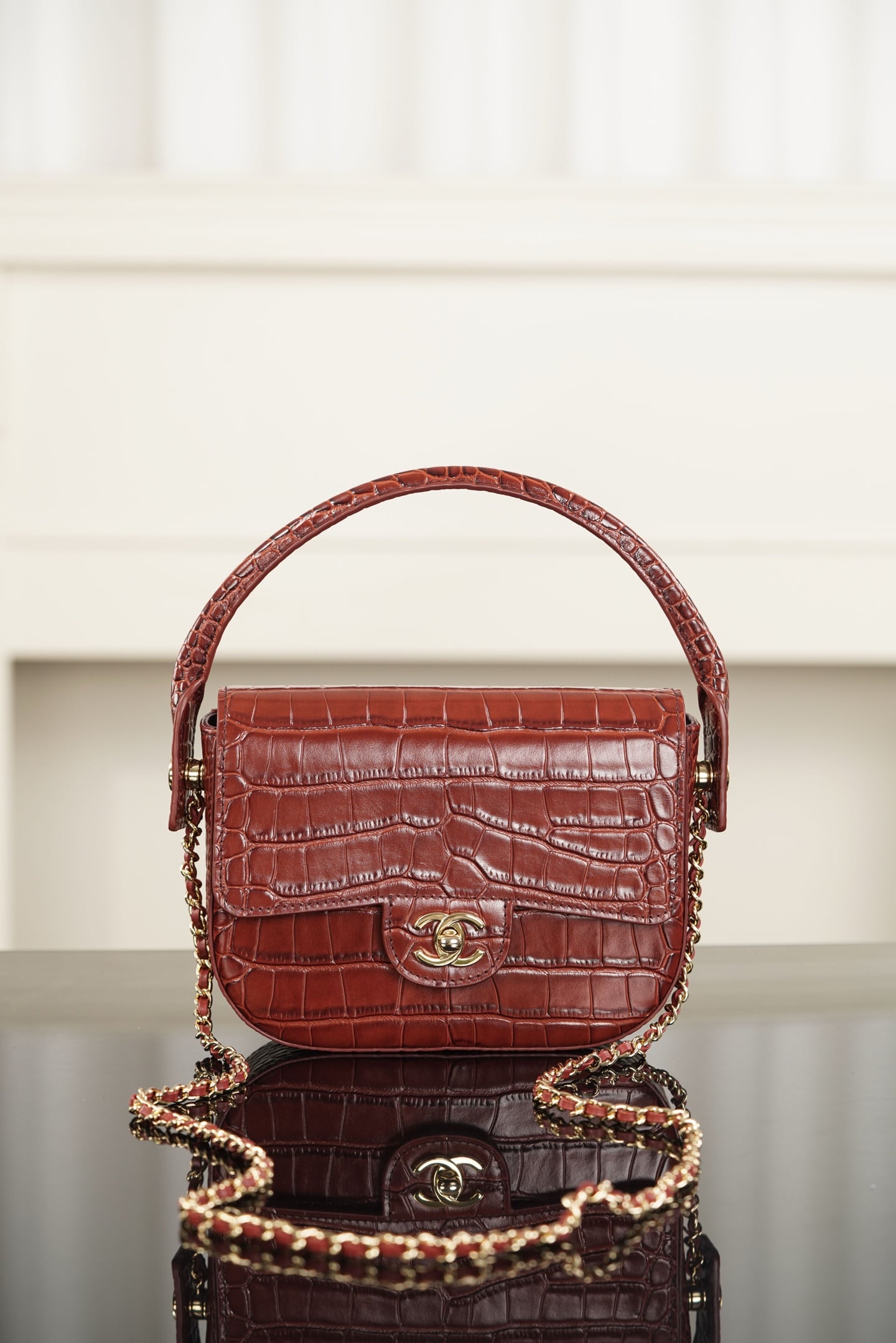 Bag - бордовый - 14.5x19.5x5см - 8CCE9A Chanel 26A Bag