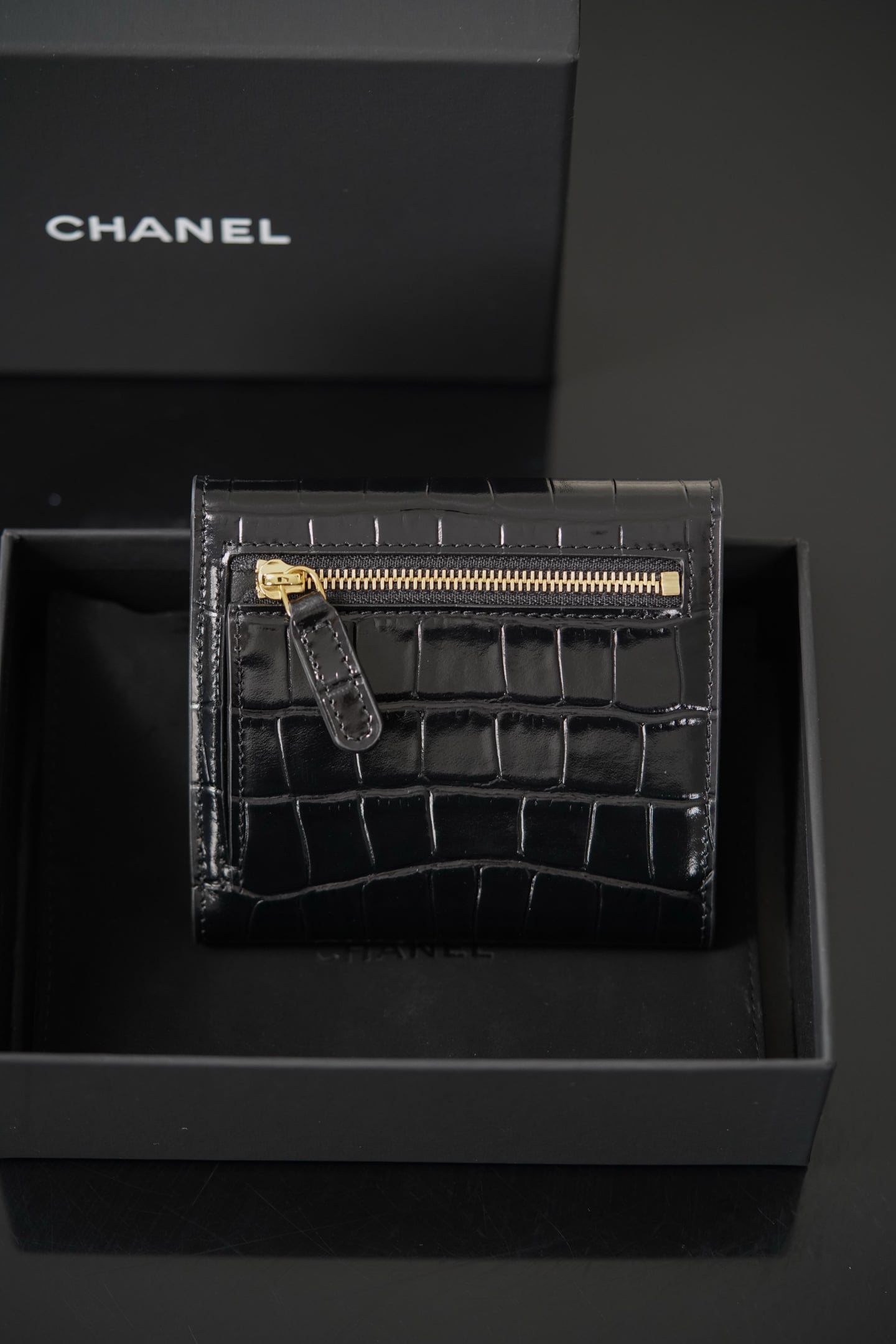Wallet - черный - 11.5x10.5x3см Chanel Wallet
