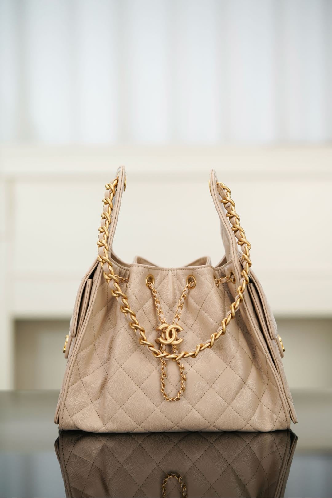25 Bag - бежевый - 30x26x14см - 5A0404 Chanel 25S 25 Bag
