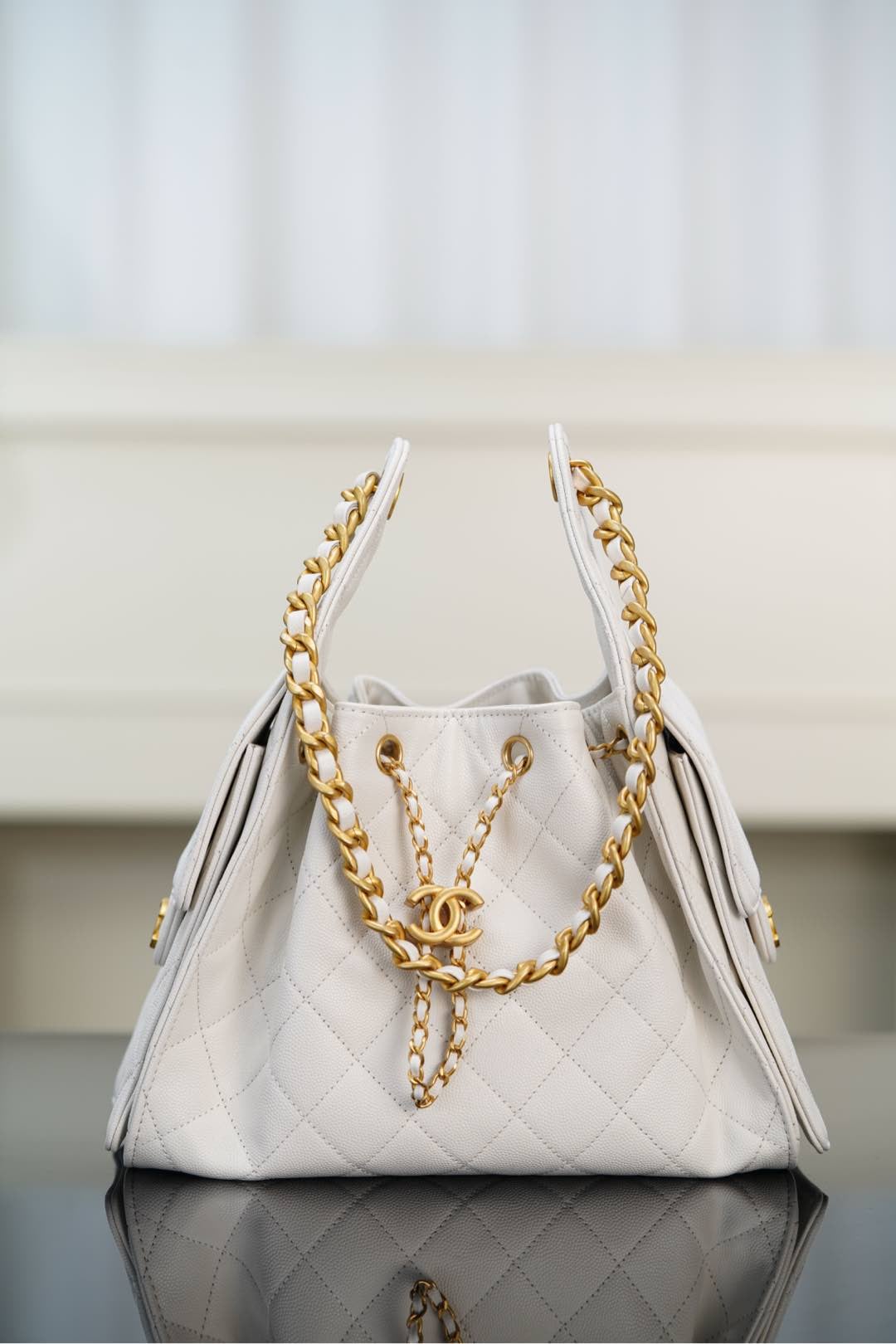 25 Bag - белый - 30x26x14см - 92F0D9 Chanel 25S 25 Bag