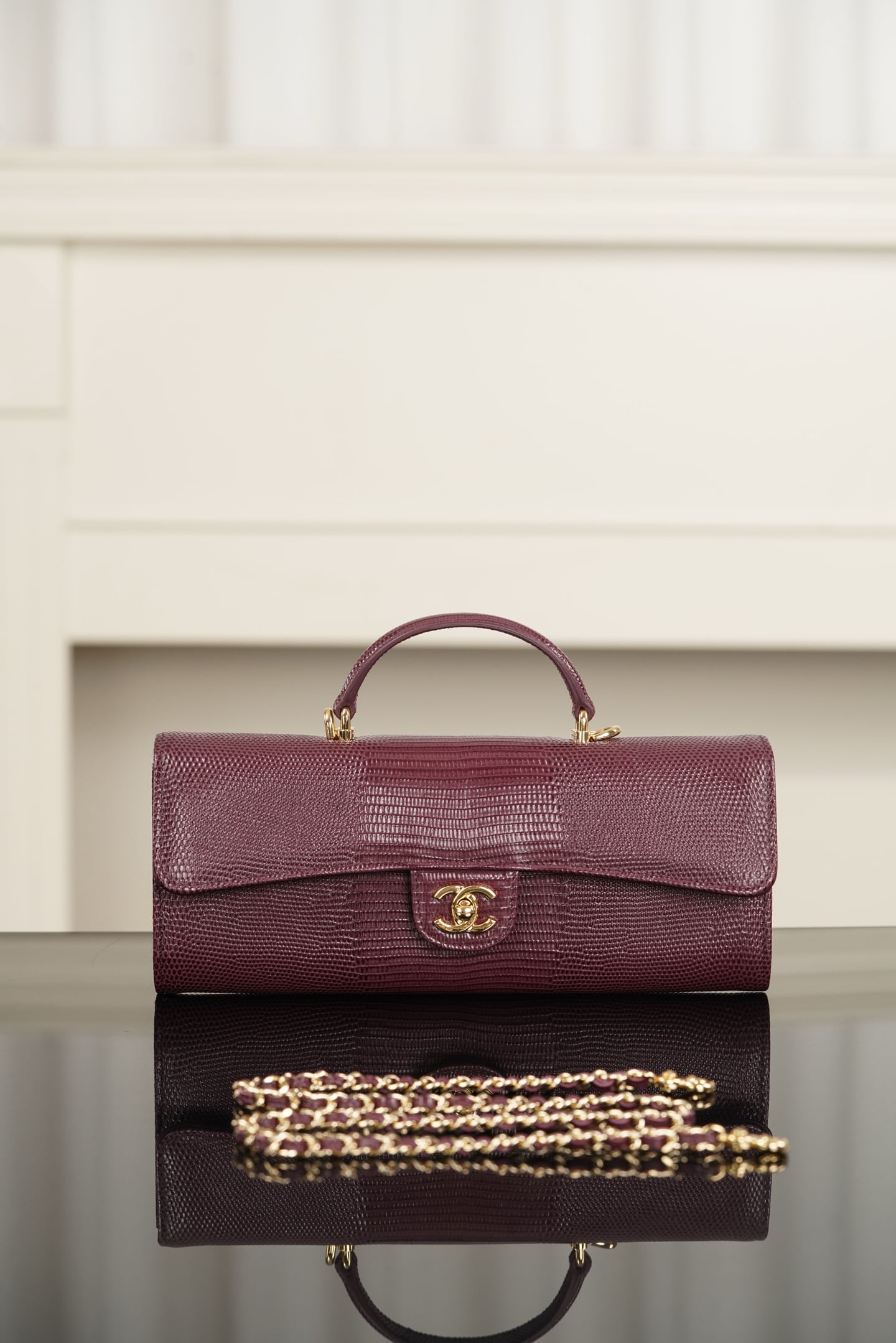 Bag - бордовый - 25x11x3.5см - 444FBB Chanel 26A Bag