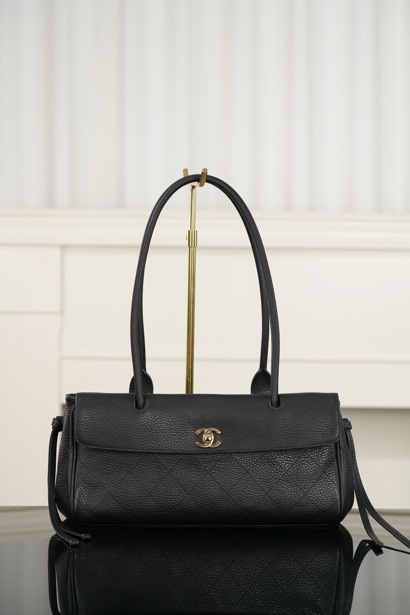 Baguette - черный - 15x30.5x11.5см - 07BEC8 Chanel 26S Baguette
