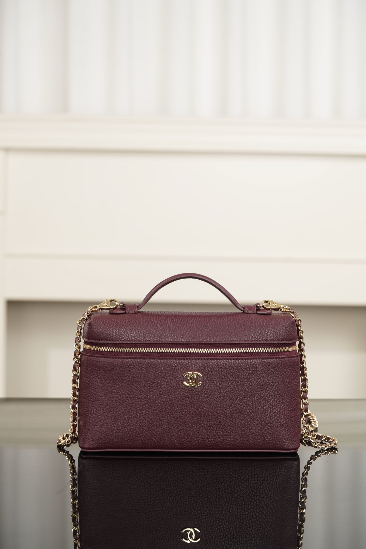 Vanity Case - бордовый - 23см Chanel 26A Vanity Case