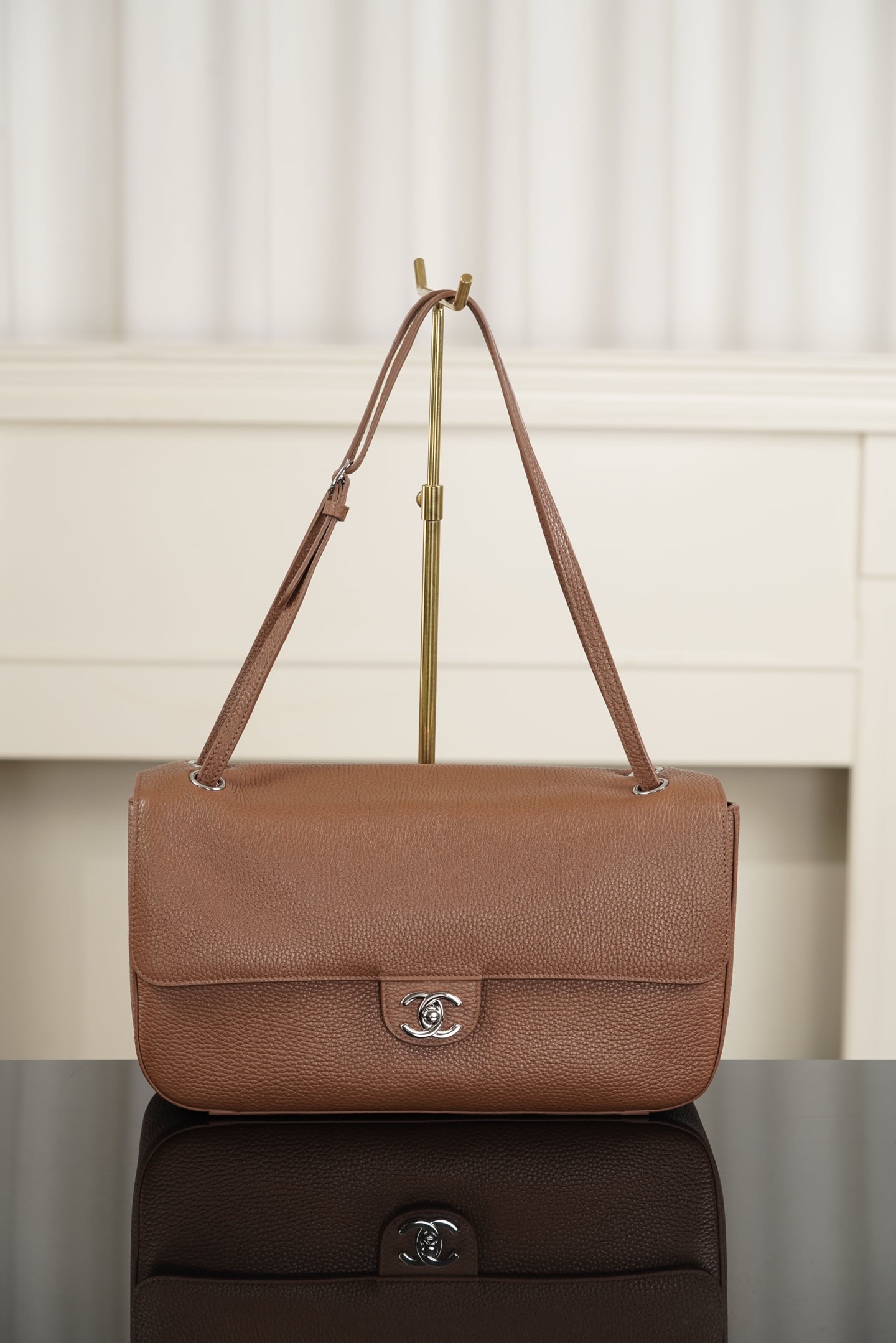 Classic Flap - бордовый - 19.5x32x10см - 65034F Chanel 26S Classic Flap