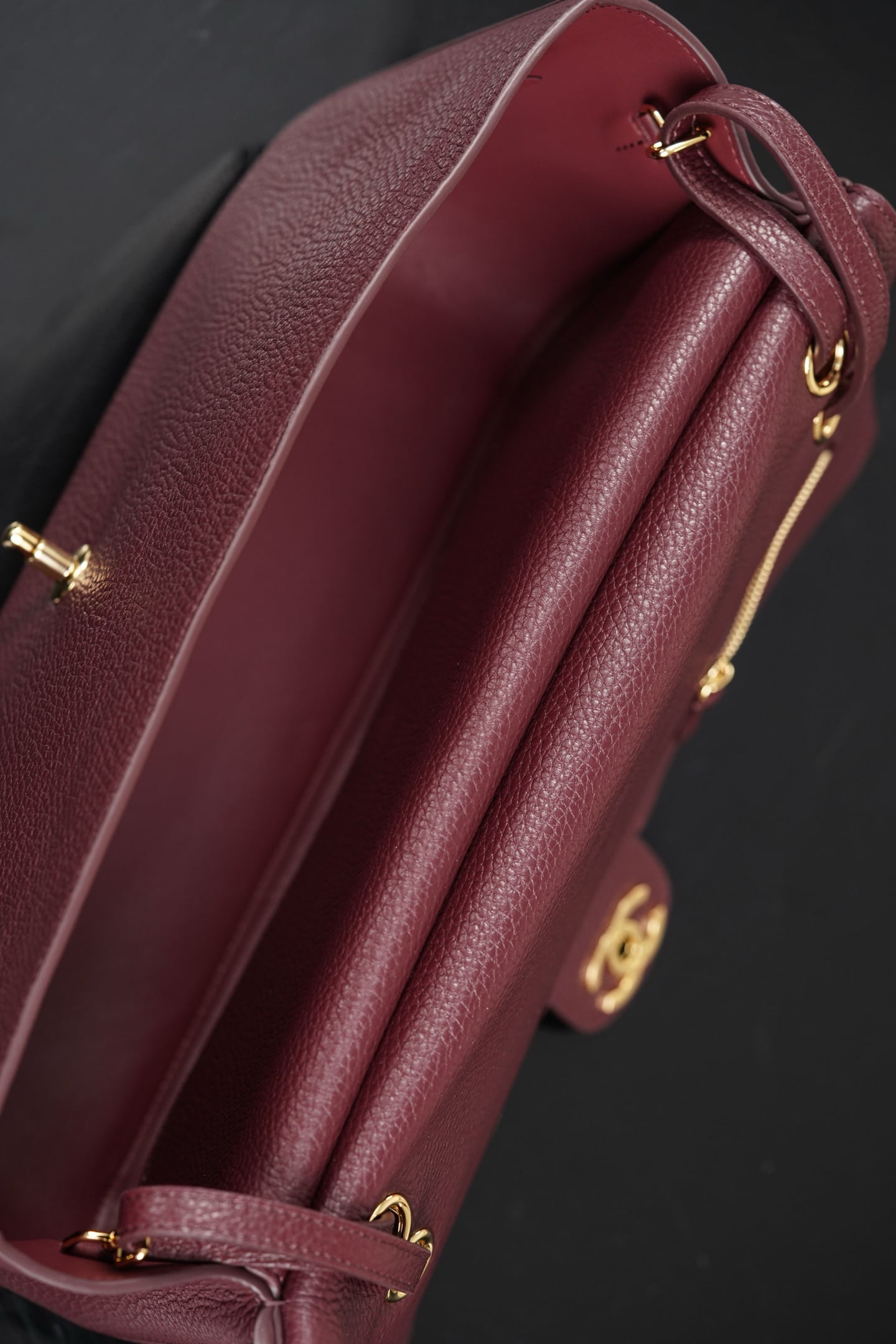 Classic Flap - бордовый - 19.5x32x10см - 57A98E Chanel 26S Classic Flap