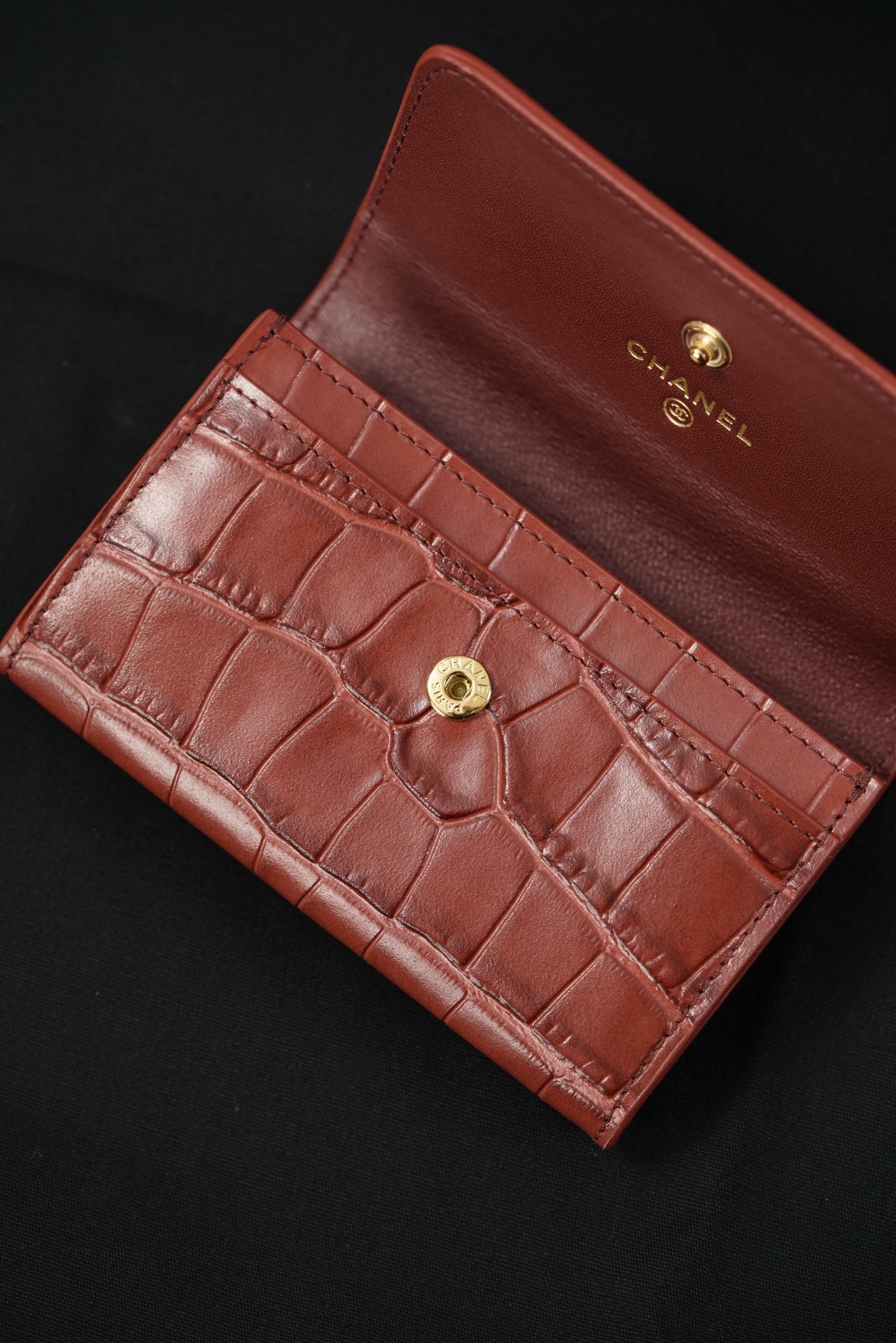 Card Holder - красный - 11.5x7.5x3см Chanel 24K Card Holder