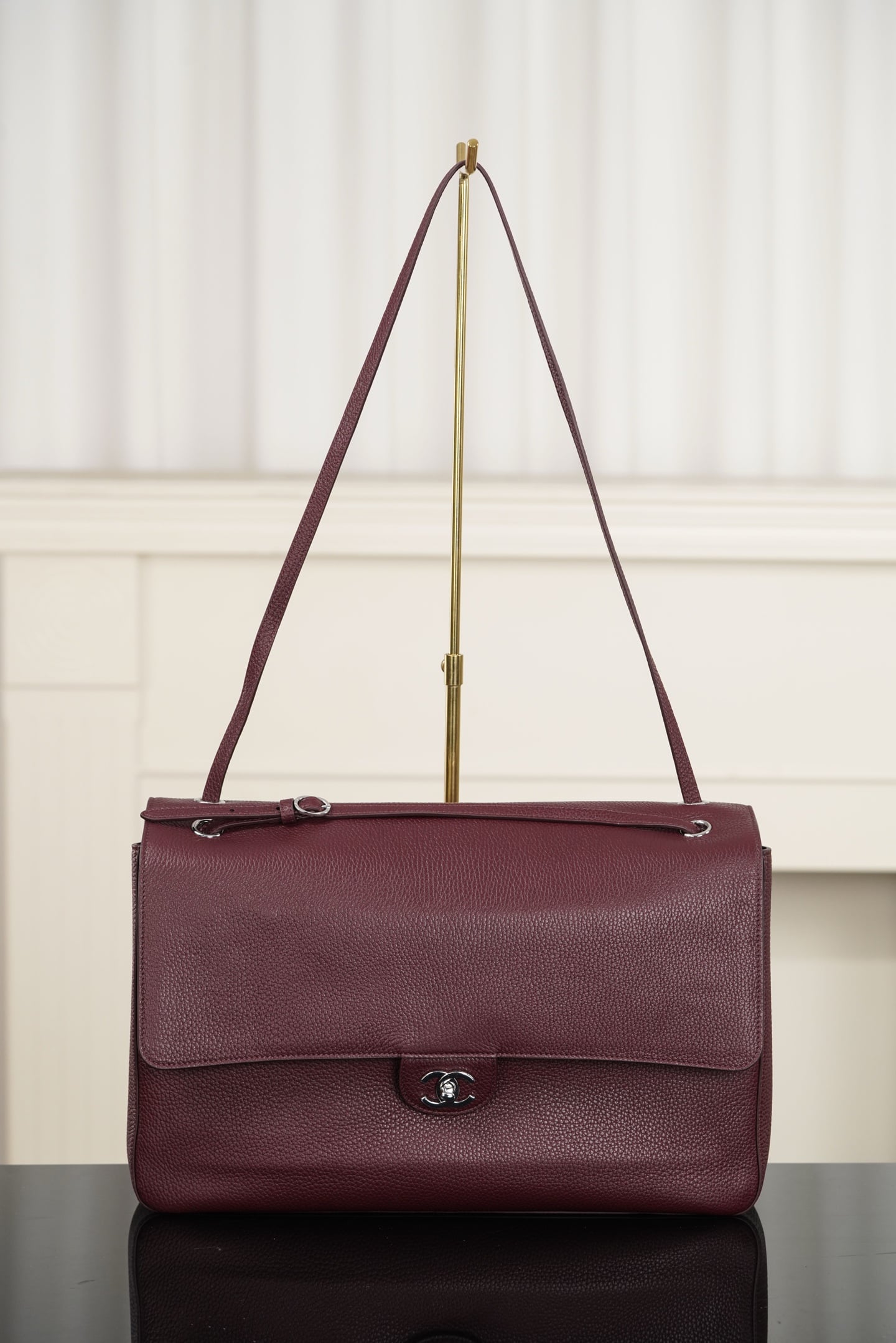 Classic Flap - бордовый - 26x38.5x11см - E9ED66 Chanel 26S Classic Flap