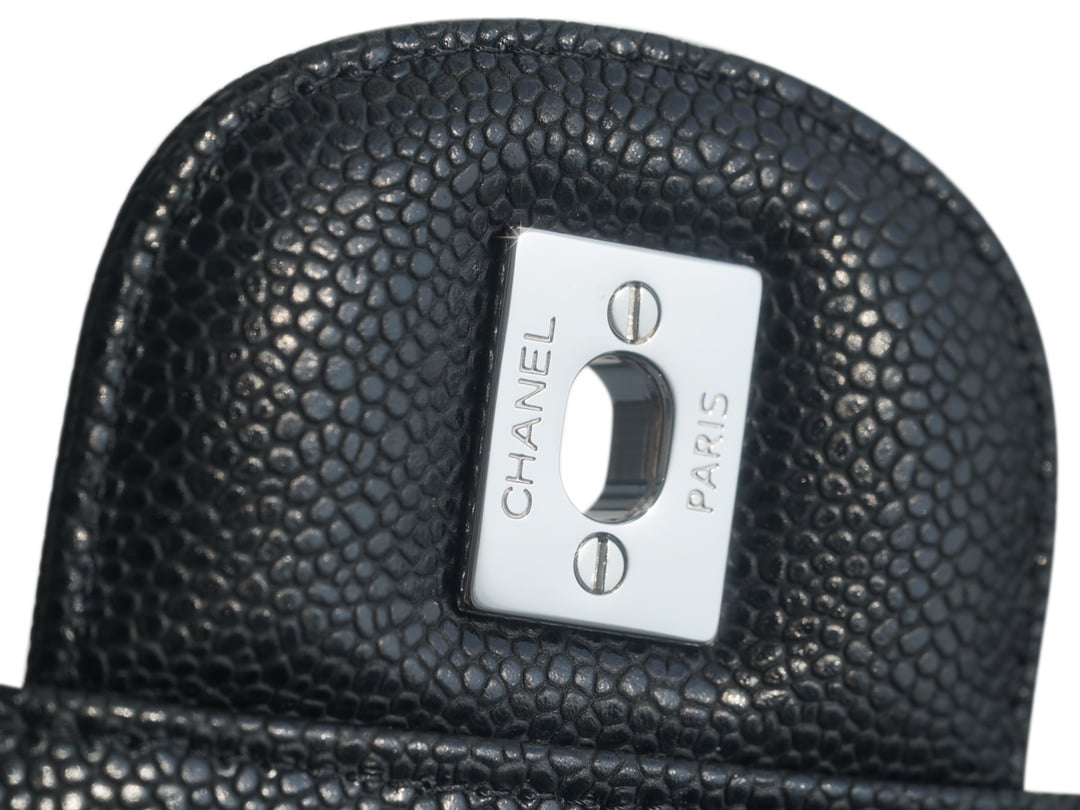 Classic Flap - черный, серебристая фурнитура - 30см Chanel Classic Flap