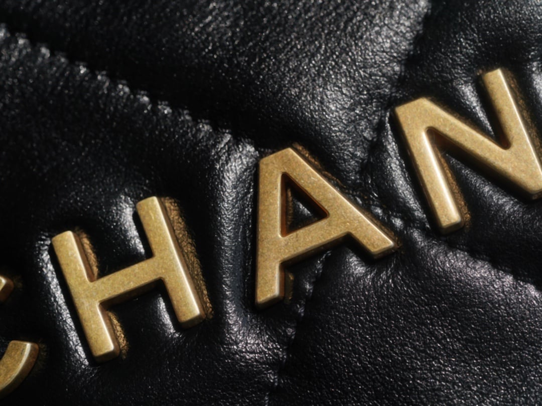 Wallet - черный, золотистая фурнитура - 39x42x8см - 35AB52 Chanel 22P Wallet