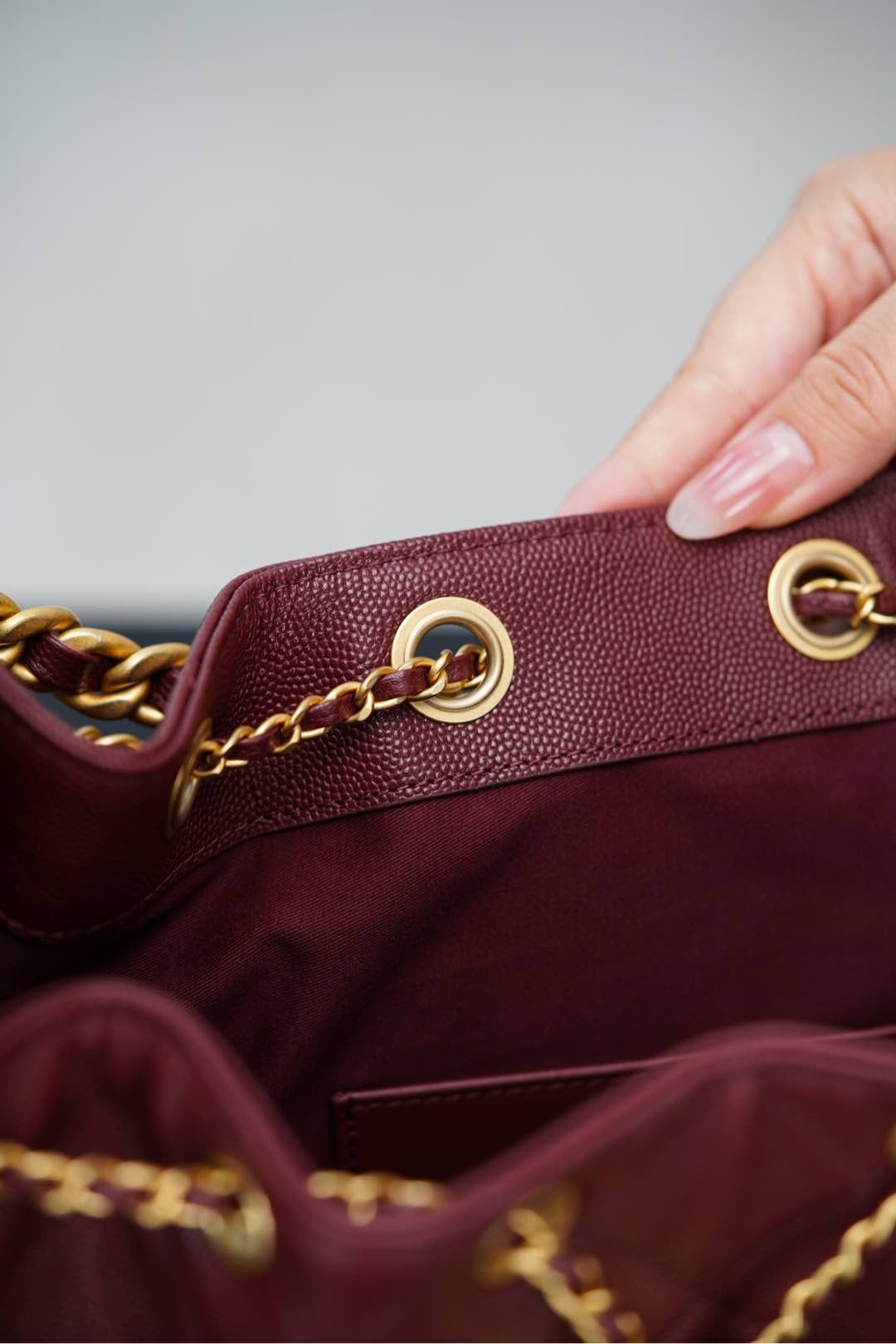 25 Bag - бордовый - 30x26x14см - D02B1B Chanel 25S 25 Bag