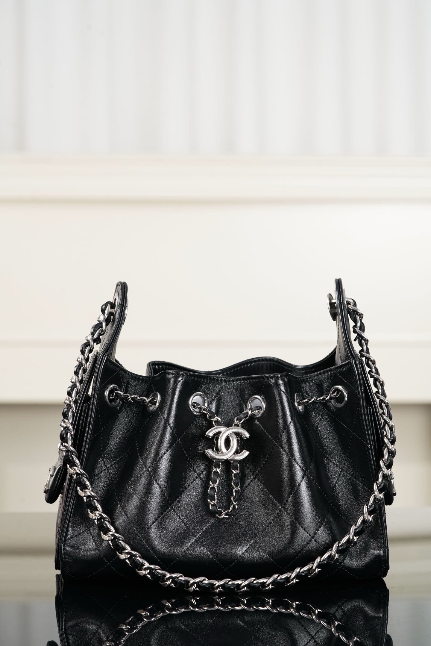 25 Bag - черный, серебристая фурнитура - 20x22x12.5см - 08D651 Chanel 26C 25 Bag
