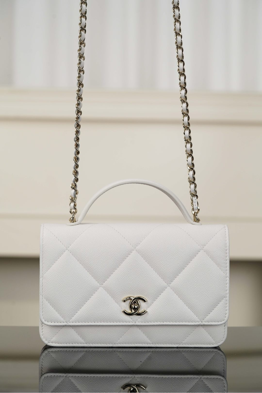 WOC - белый - 12x19.3x3.5см Chanel 25K WOC