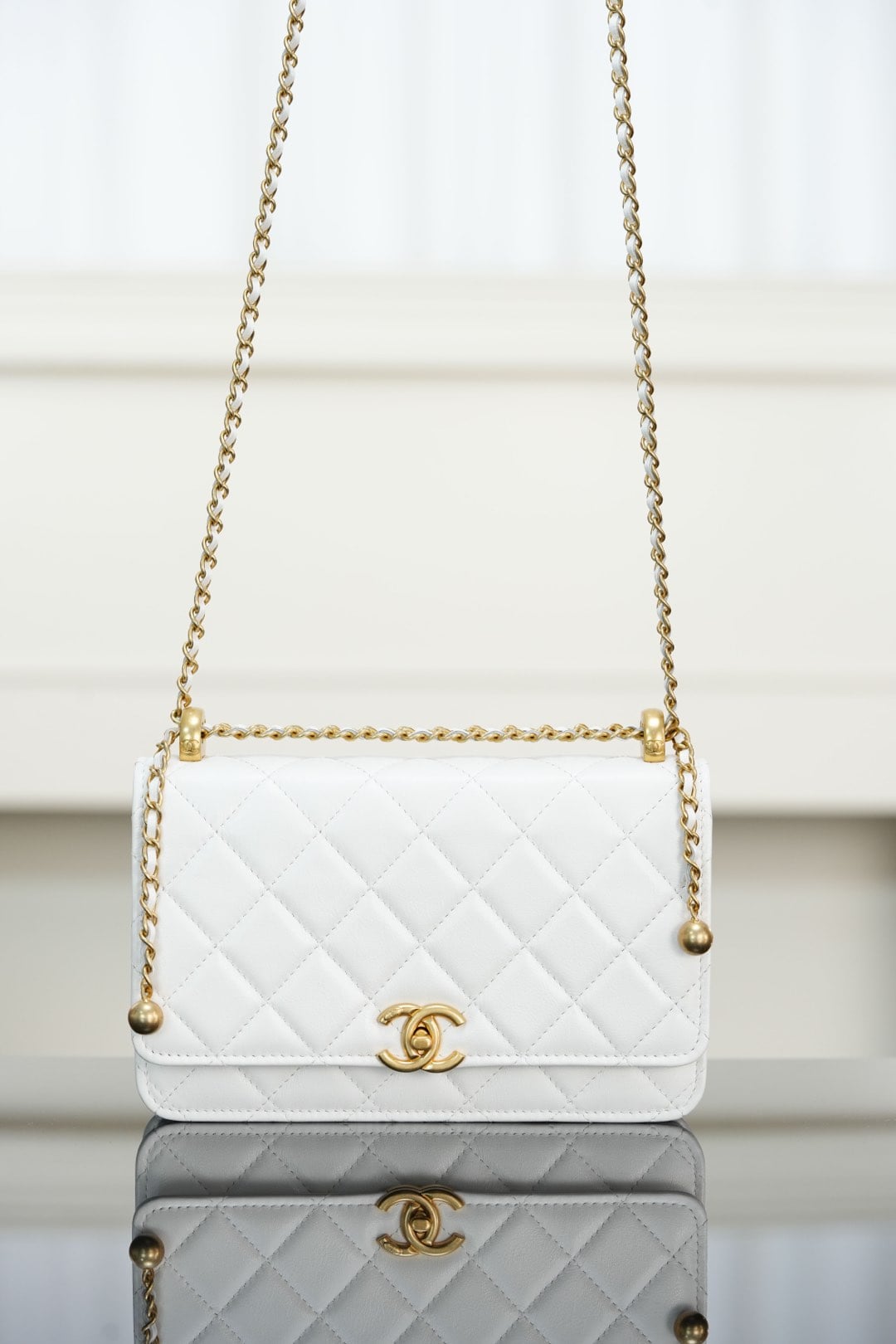 WOC - белый - 12x19x3.5см Chanel 25S WOC