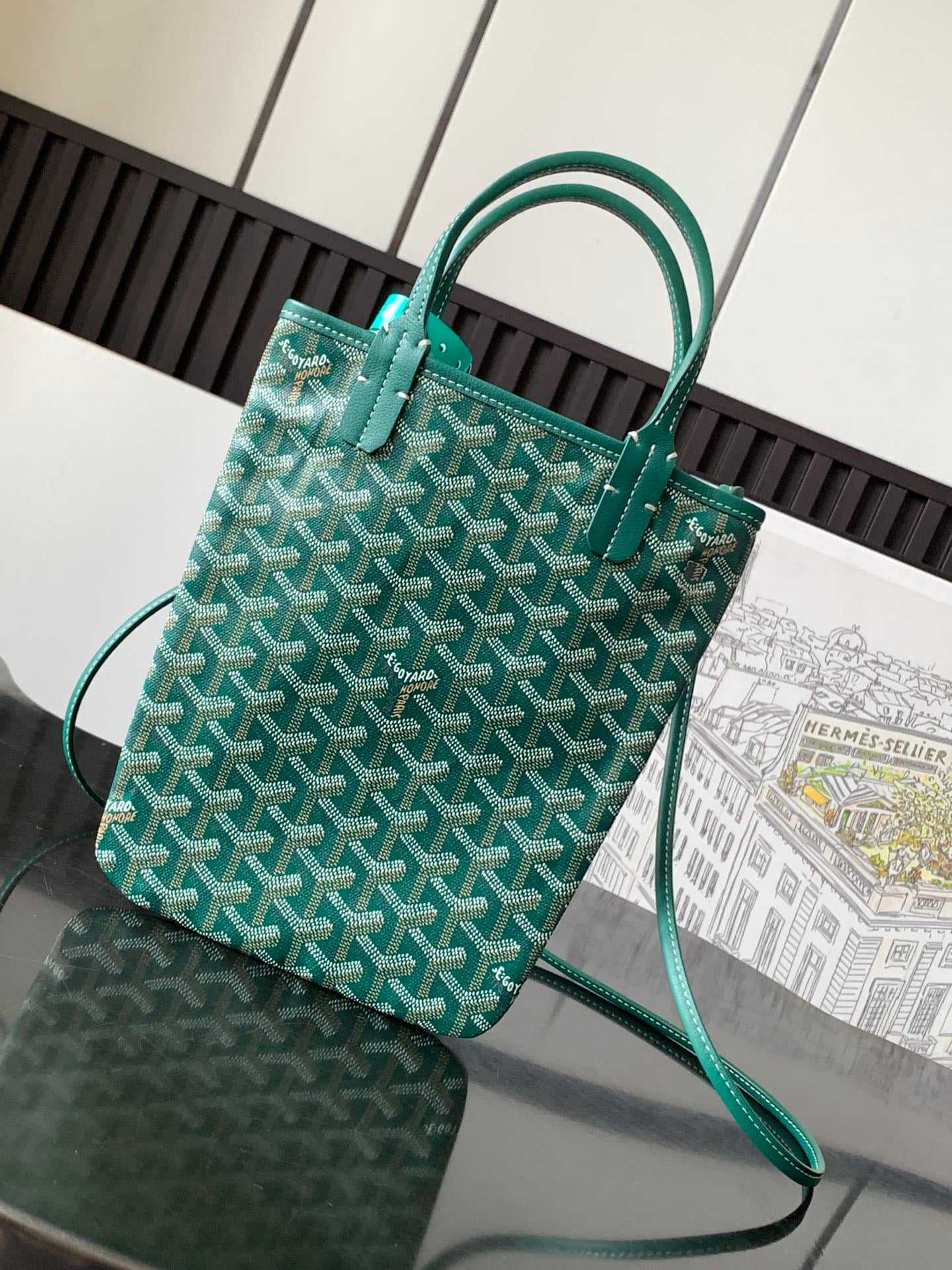 Anjou Mini - зеленый Goyard 020157.A8