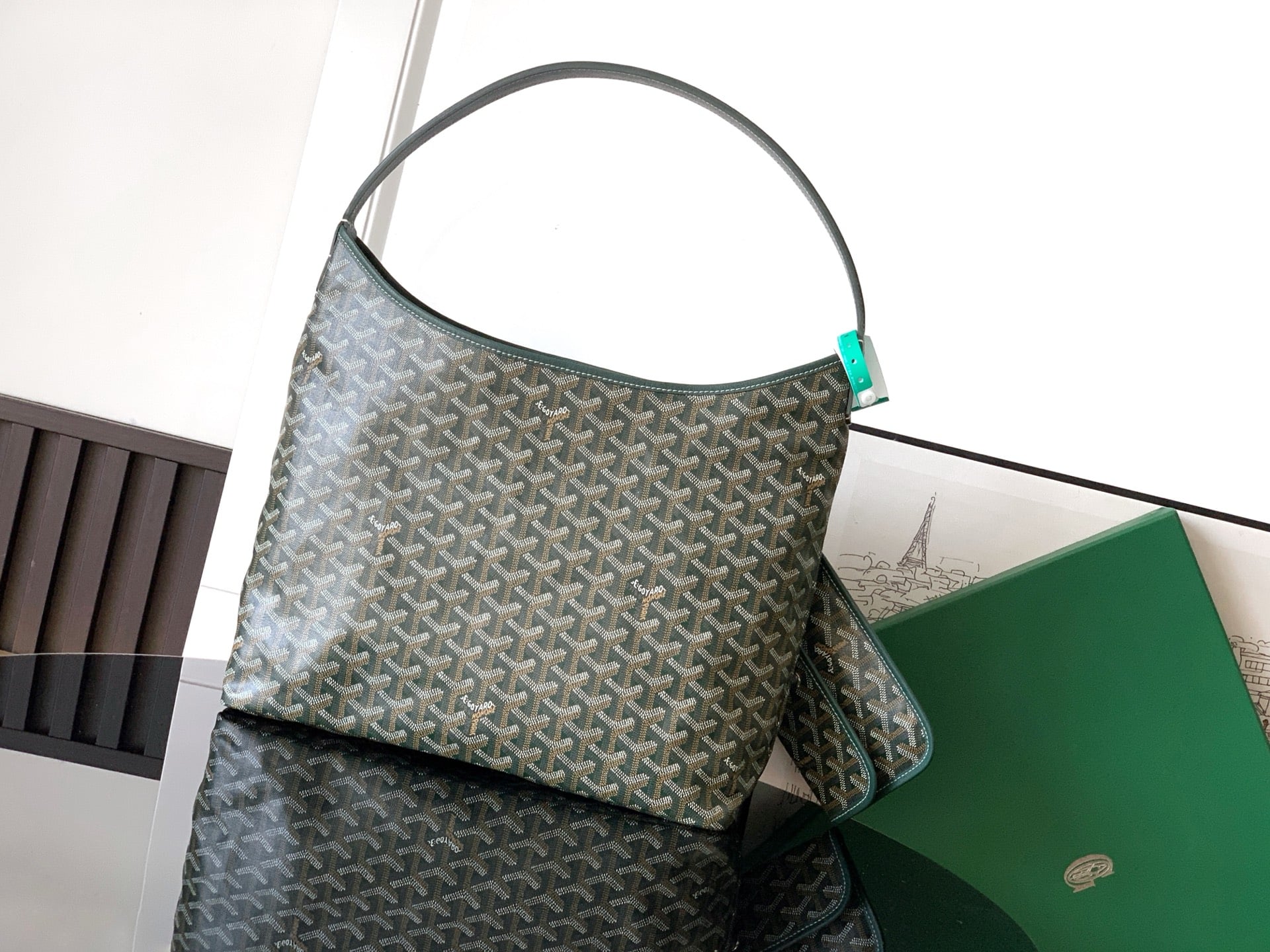 Bohème Hobo - темно-зеленый Goyard 020223.A6