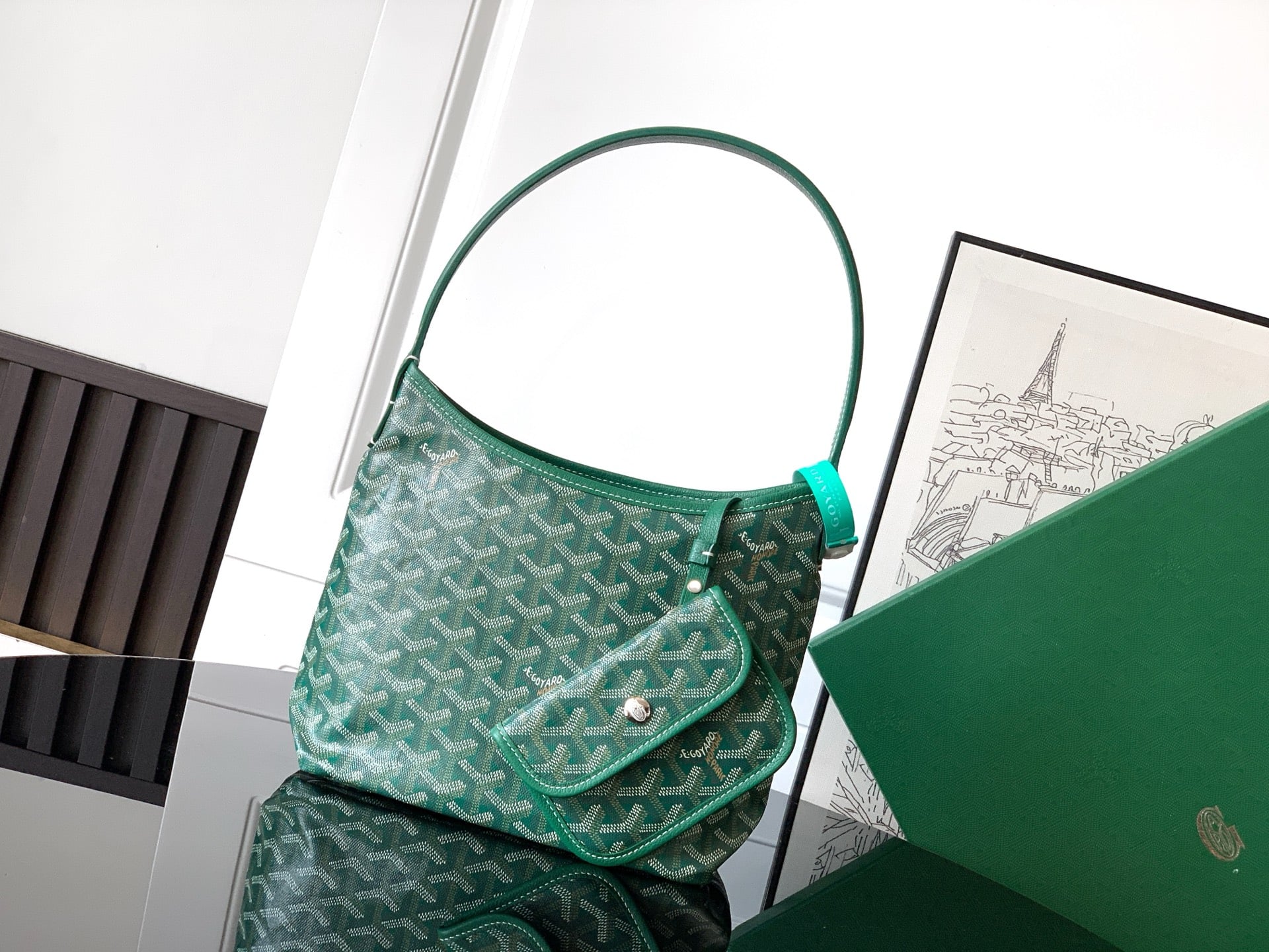 Bohème Hobo Mini - зеленый Goyard 020222.A11