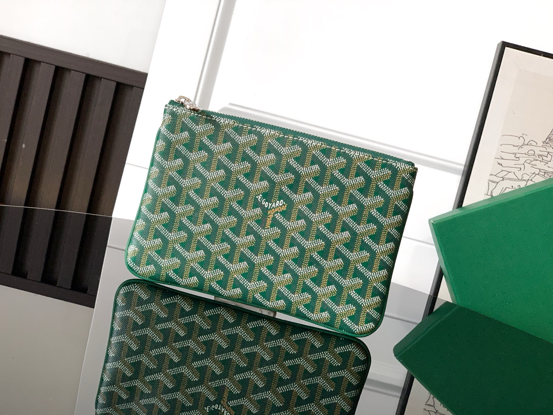 Sénat PM - зеленый Goyard 1061X.A7