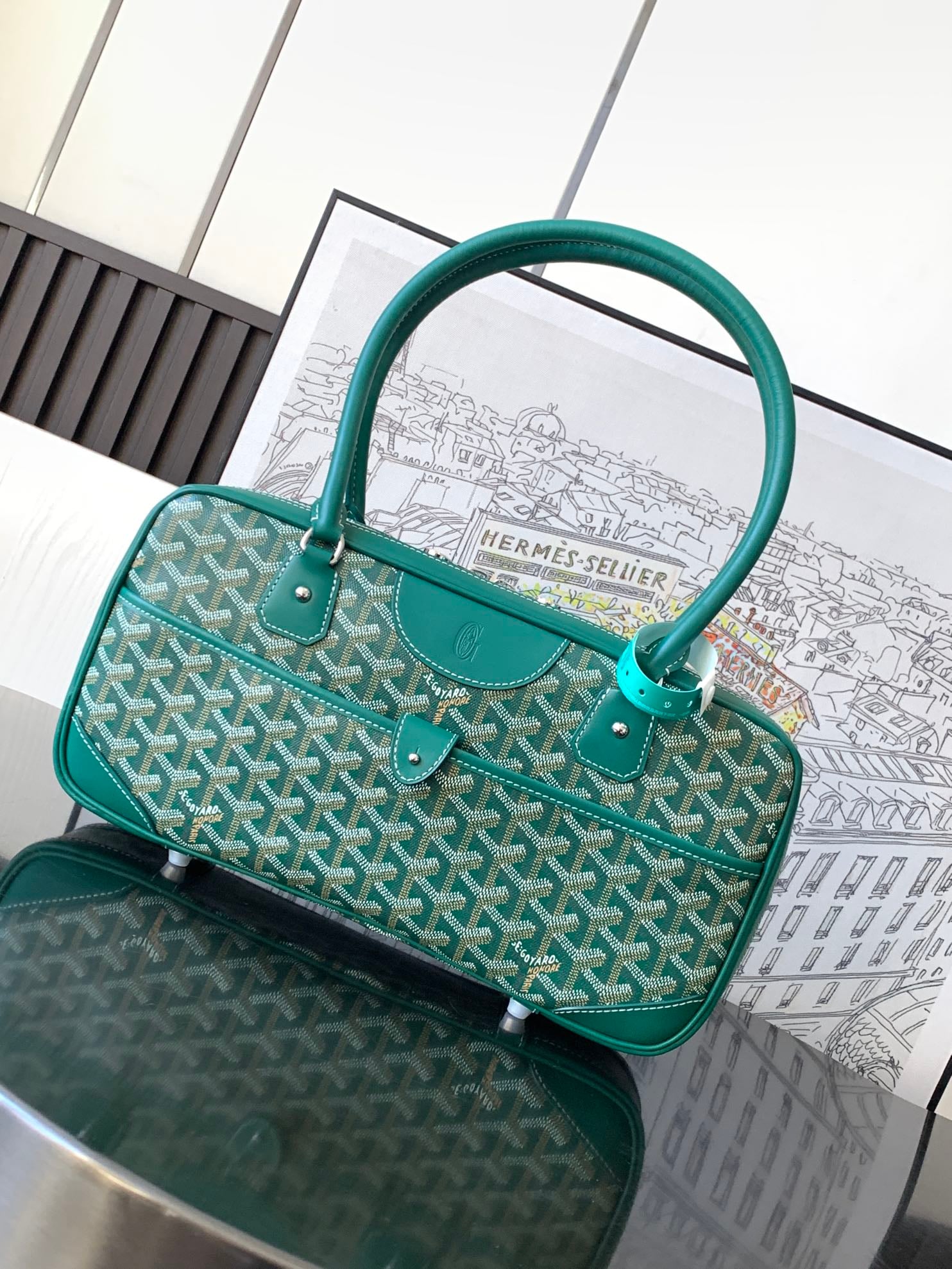 Vintage Baguette - зеленый Goyard 8035.A8