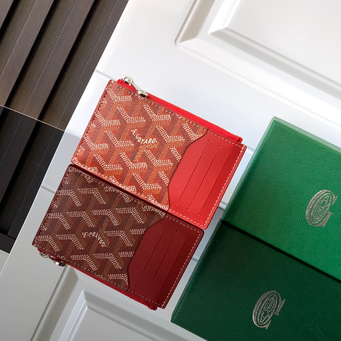 Bourbon Card Holder - красный Goyard 3321.A11