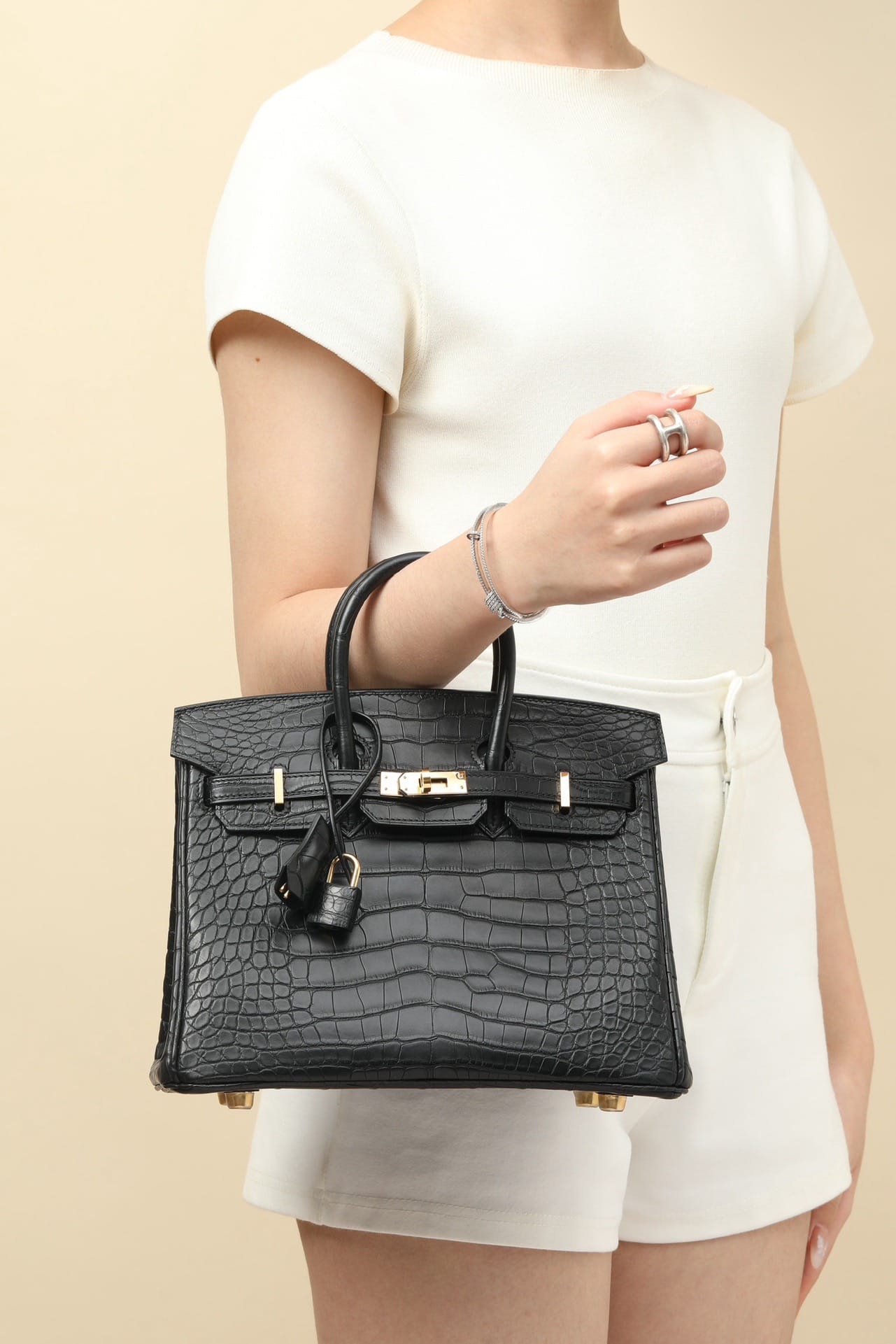 Birkin Croco Hermes ck89 gold