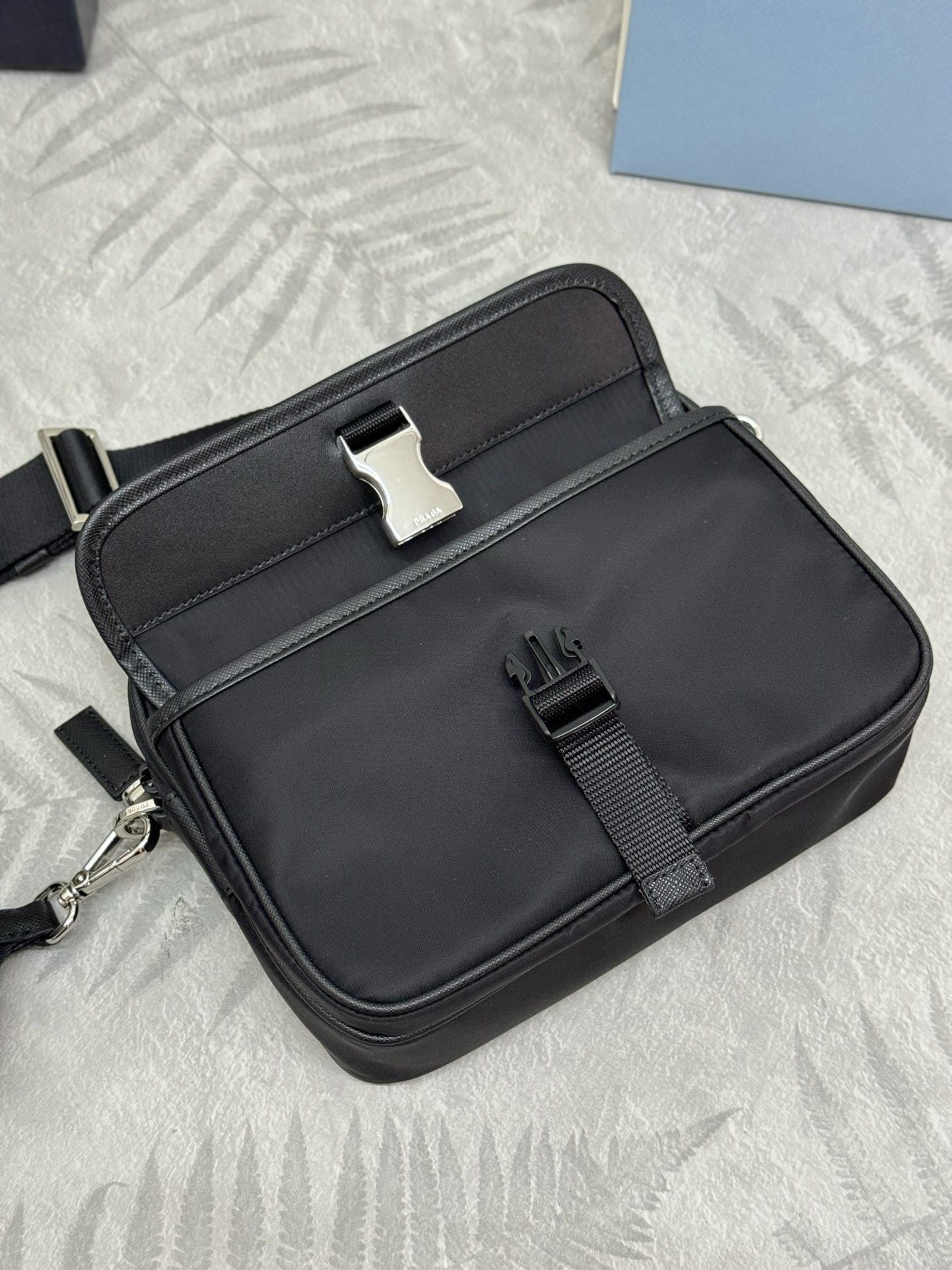 Black Re-Nylon cross-body Prada 2VH133B