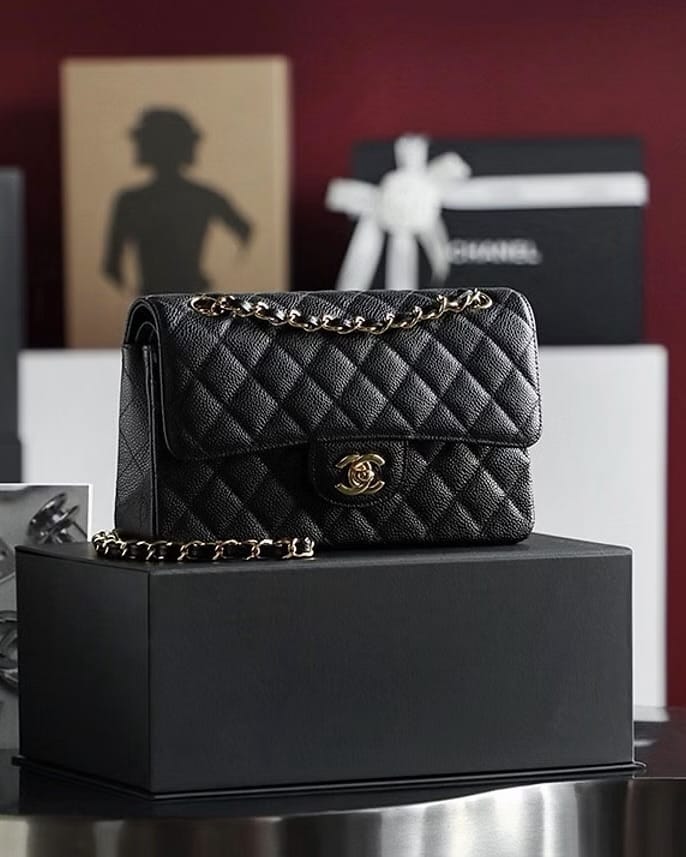 Classic Flap Gold 23cm Chanel 1113