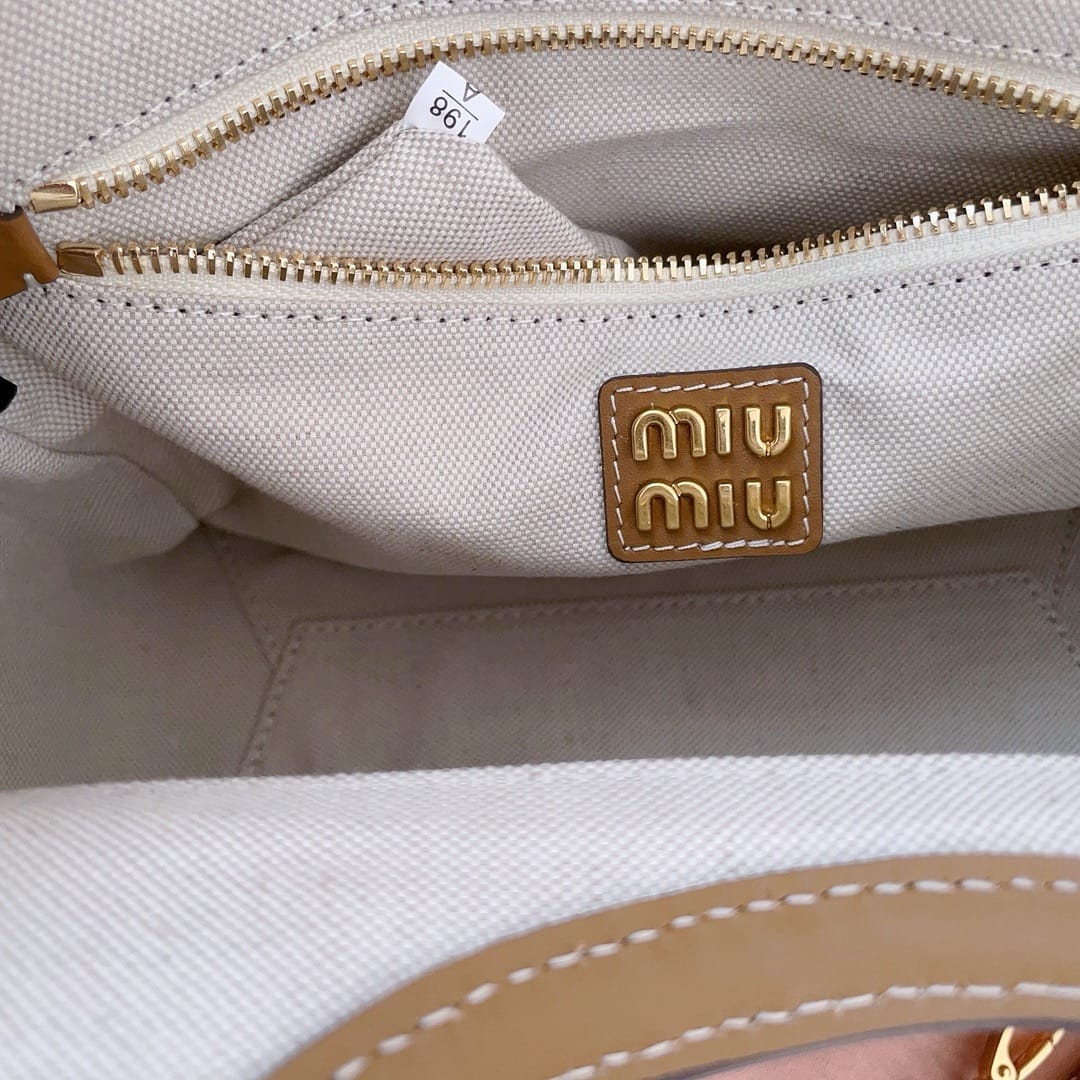 Ivy lather tote bag Miu Miu 5BG288.1