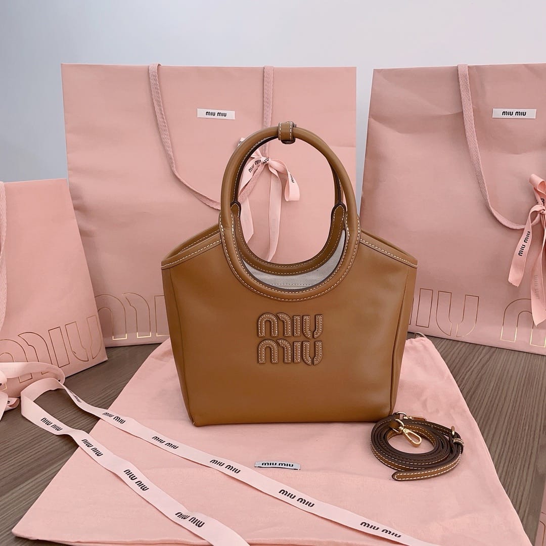 Ivy lather tote bag Miu Miu 5BG288.1