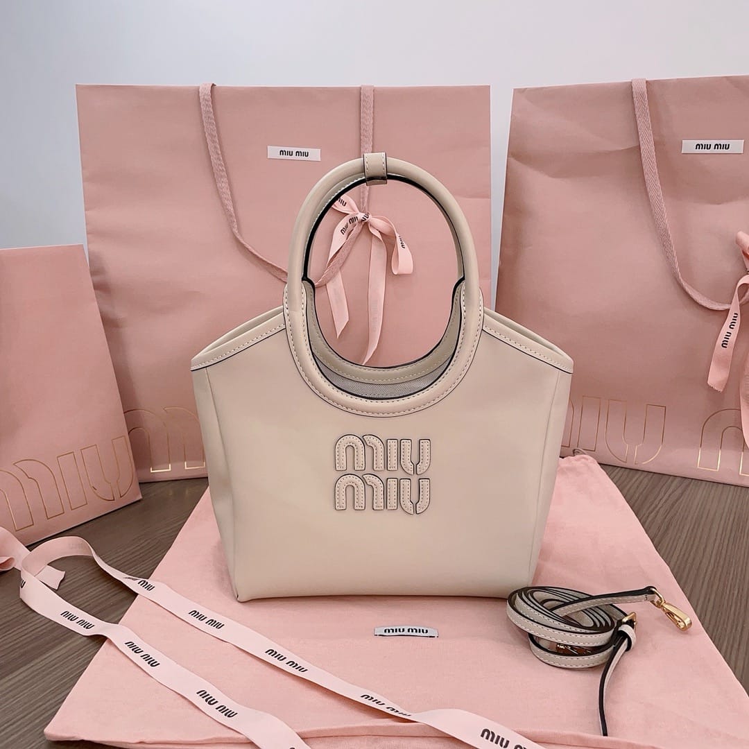 Ivy lather tote bag Miu Miu 5BG288.4