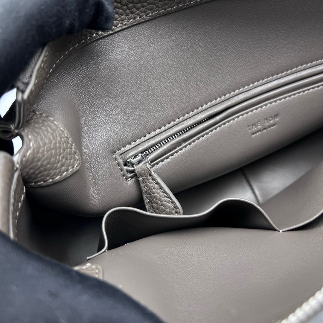 E/W Top Handle Bag in Leather The Row E68898.2