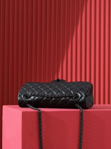 2.55 Black 24cm Chanel 37586.2