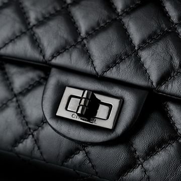 2.55 Black 24cm Chanel 37586.2