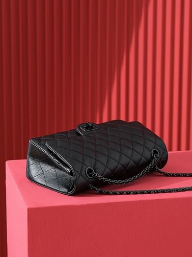 2.55 Black 24cm Chanel 37586.2