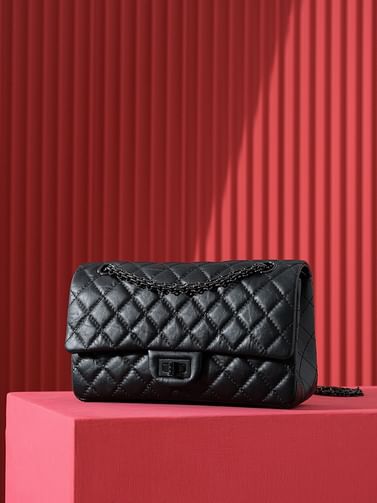 2.55 Black 24cm Chanel 37586.2