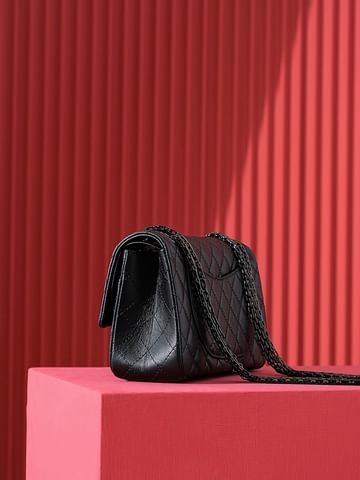2.55 Black 24cm Chanel 37586.2