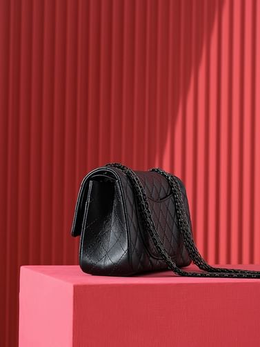 2.55 Black 24cm Chanel 37586.2