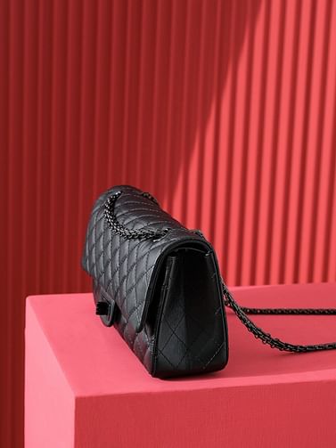 2.55 Black 24cm Chanel 37586.2