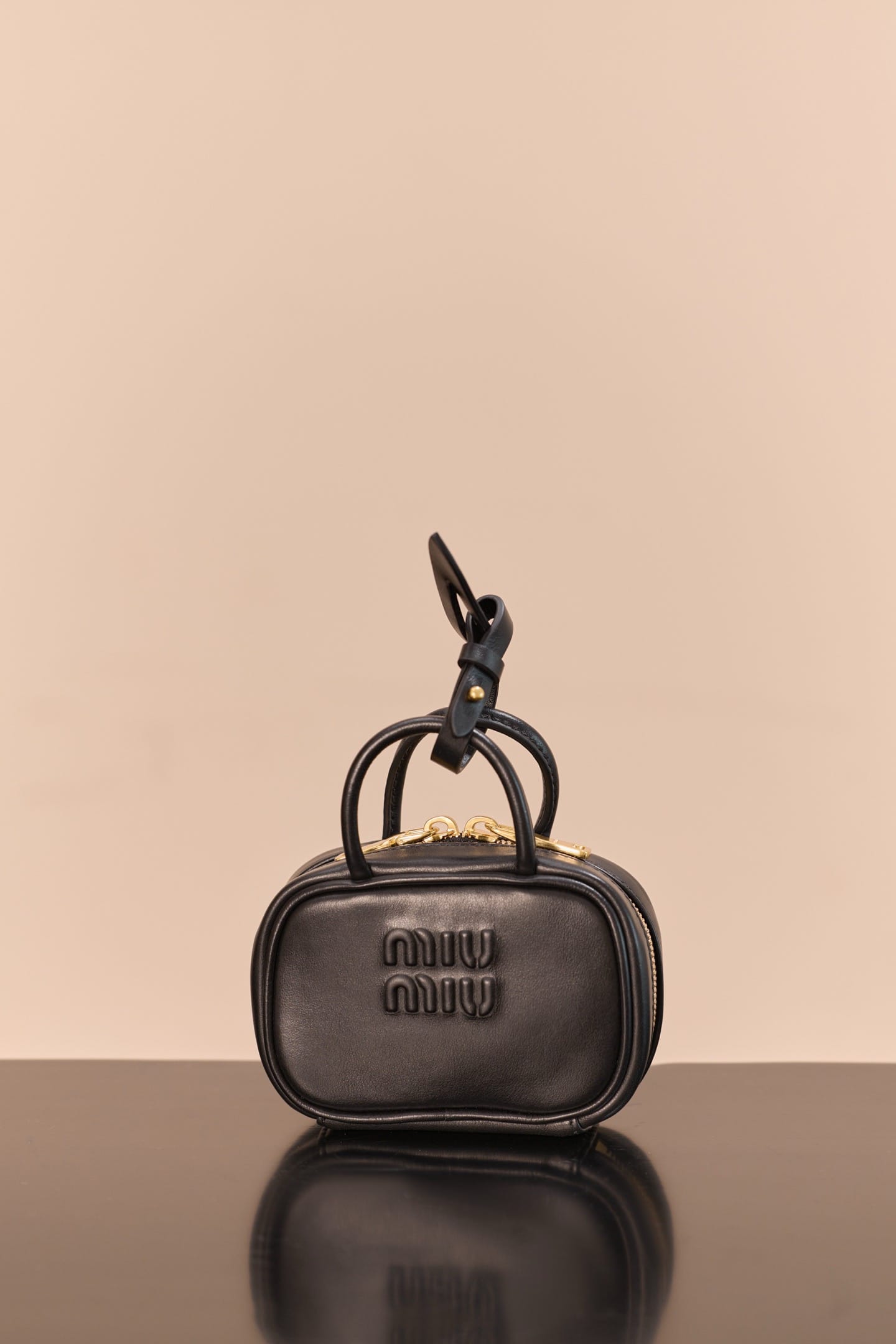 Leather micro bag Miu Miu 5NR036