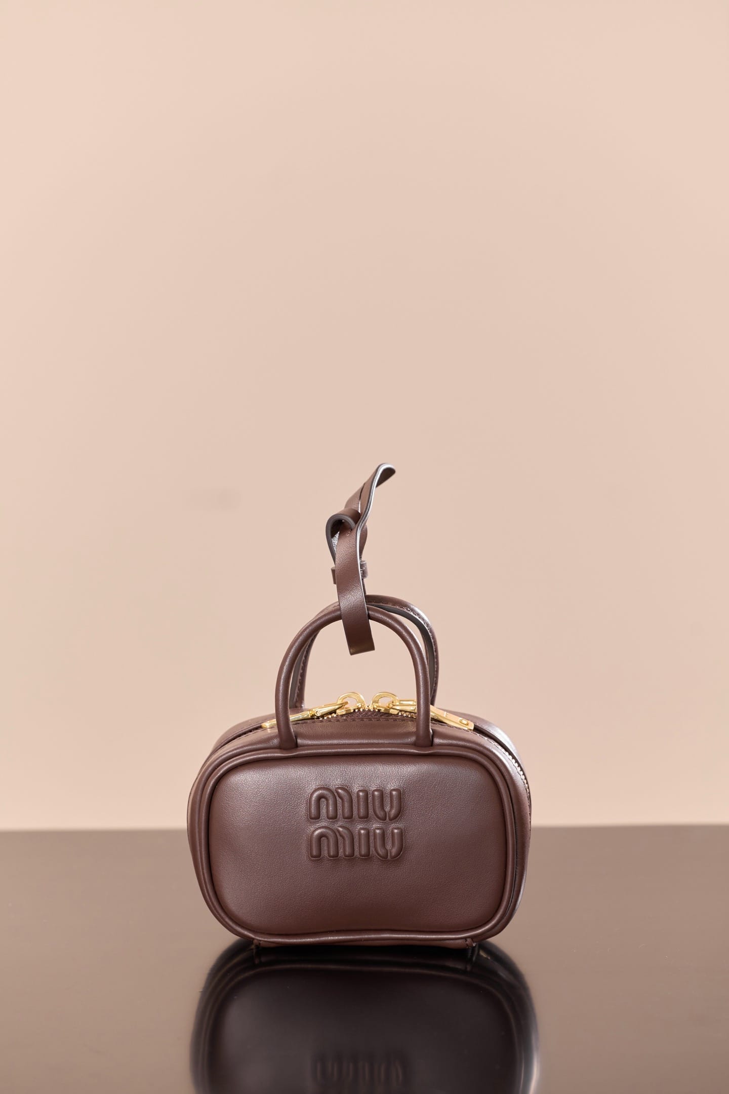 Leather micro bag Miu Miu 5NR036.1