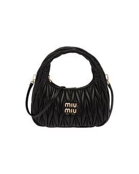Wander matelasse nappa leather hobo bag Miu Miu 5BC125 (оригинал) Wander matelasse nappa leather hobo bag Miu Miu 5BC125 (оригинал)